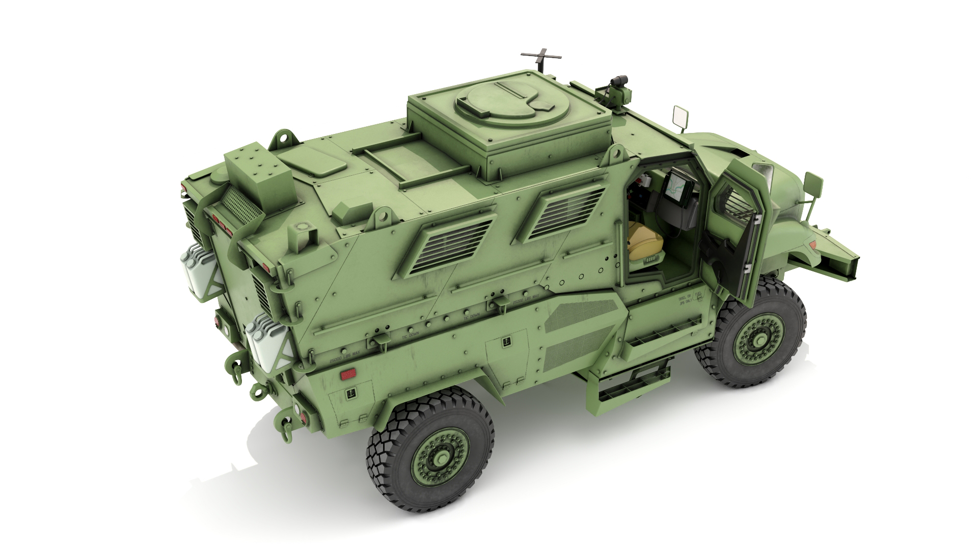 3D model Armored Fighting Vehicle Green