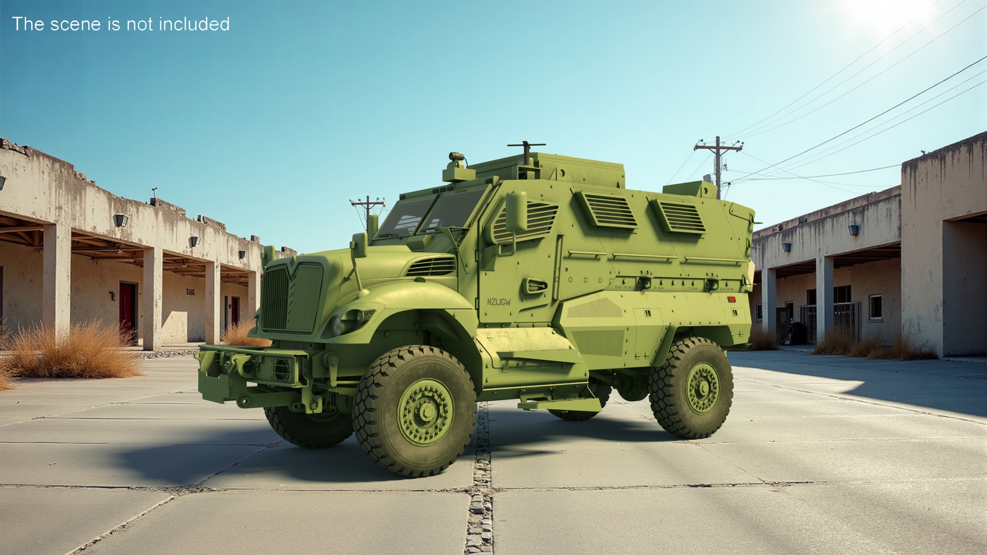 3D model Armored Fighting Vehicle Green