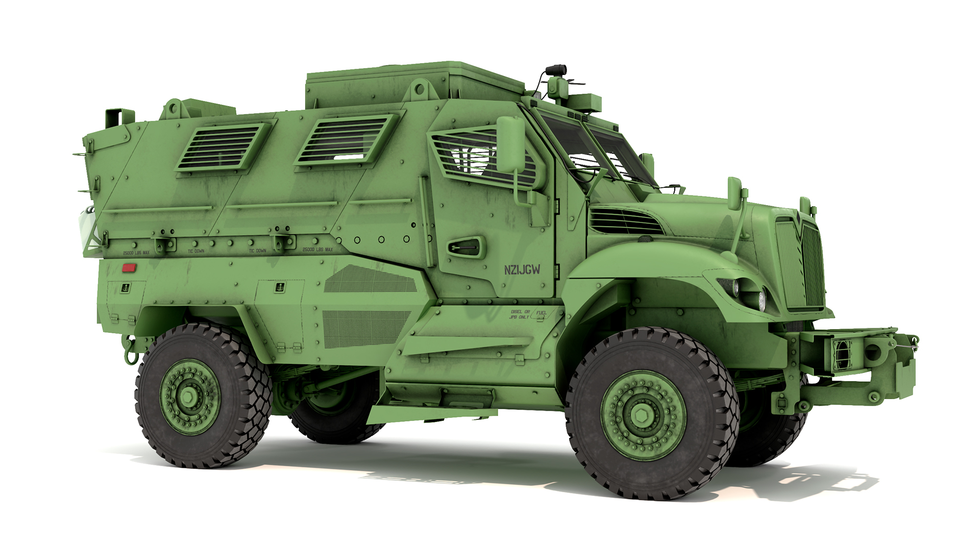 3D model Armored Fighting Vehicle Green