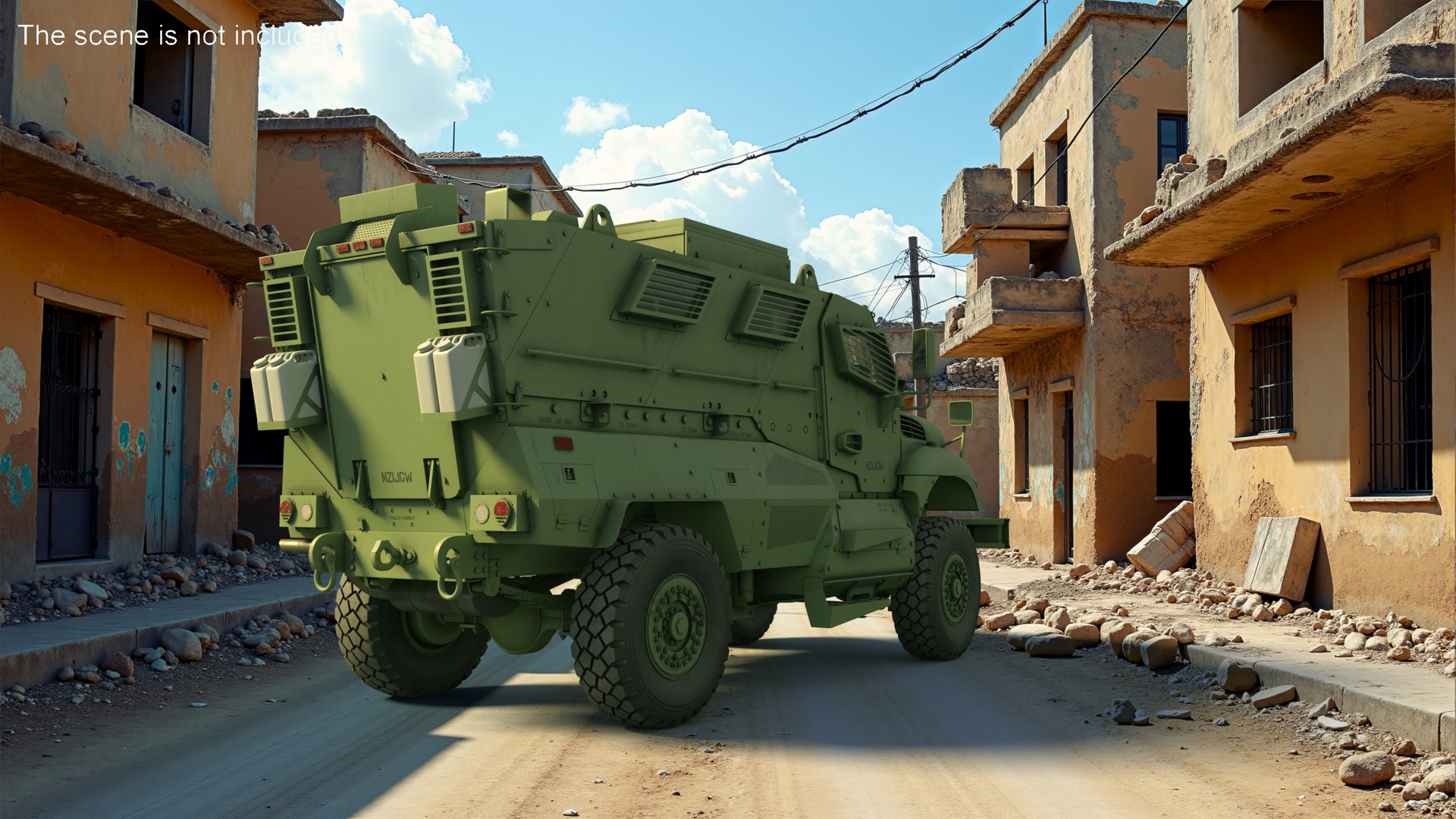 3D model Armored Fighting Vehicle Green