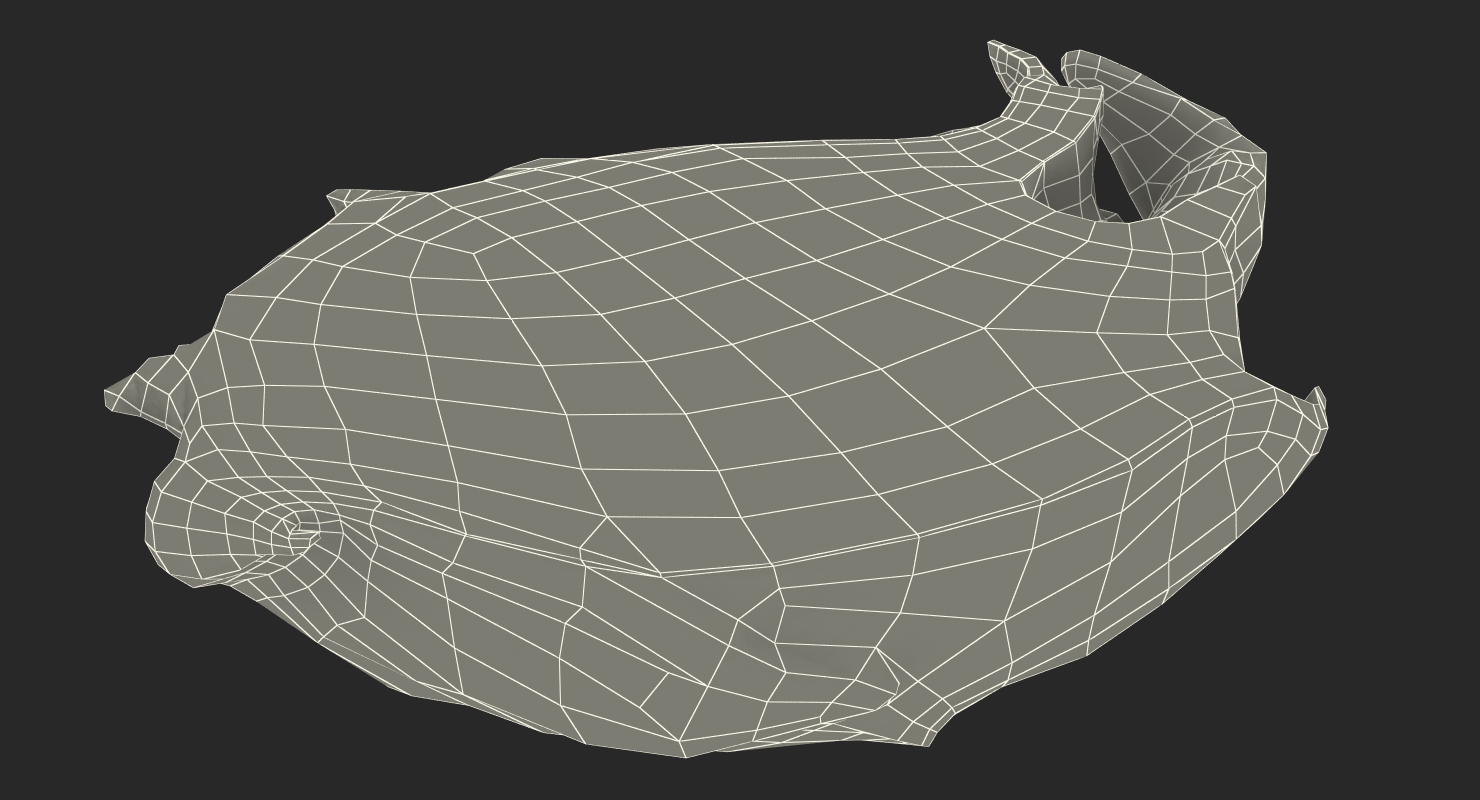 3D Whole and a Half Red Dragon Fruit model