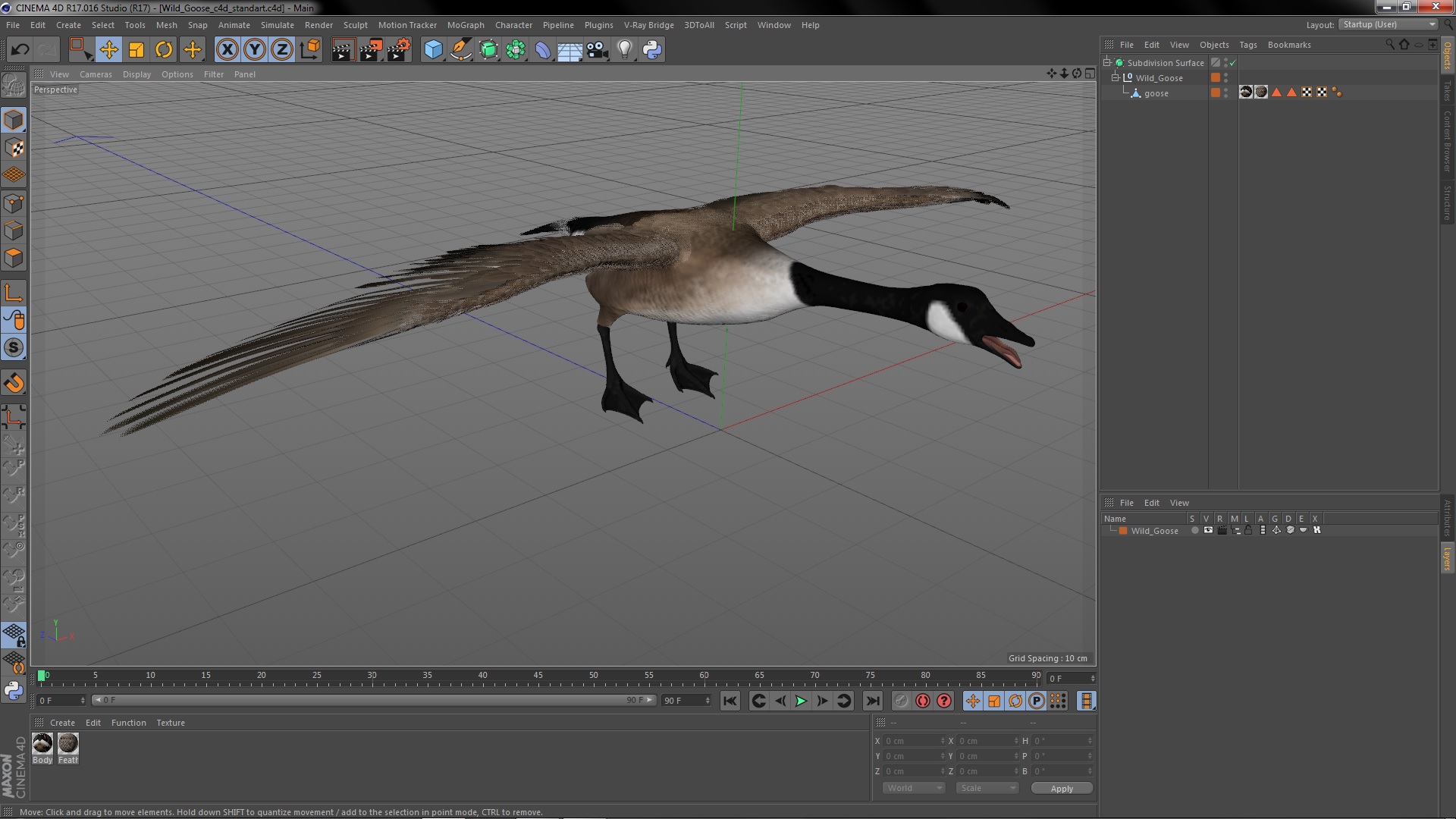 3D model Wild Goose