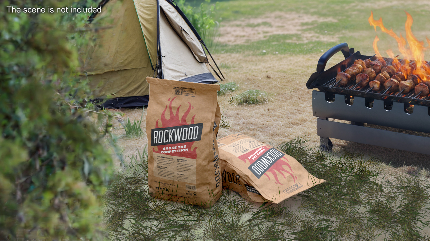 3D Charcoal Bag Rockwood Closed model