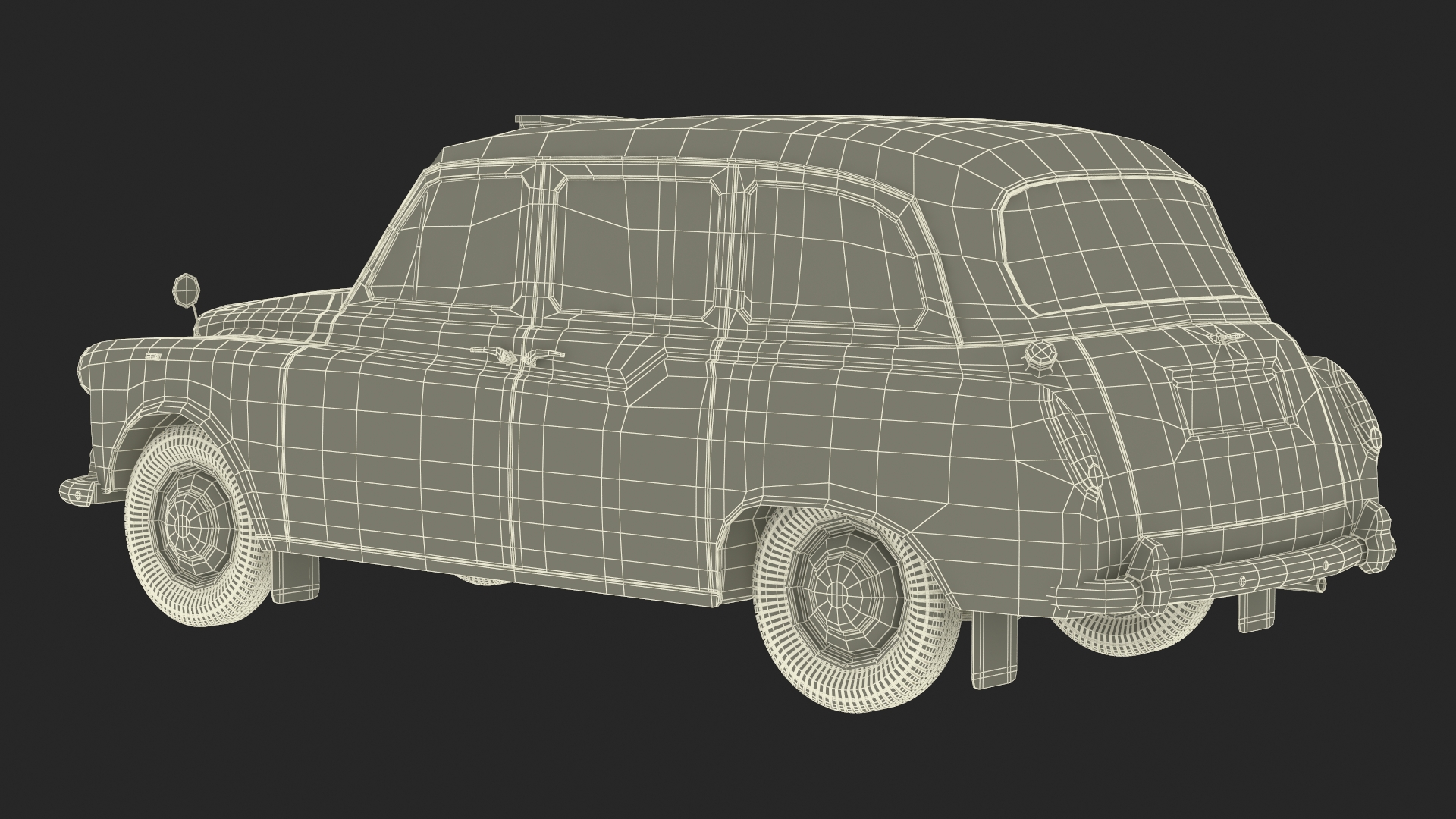 Vintage London Taxi Cab FX4 3D