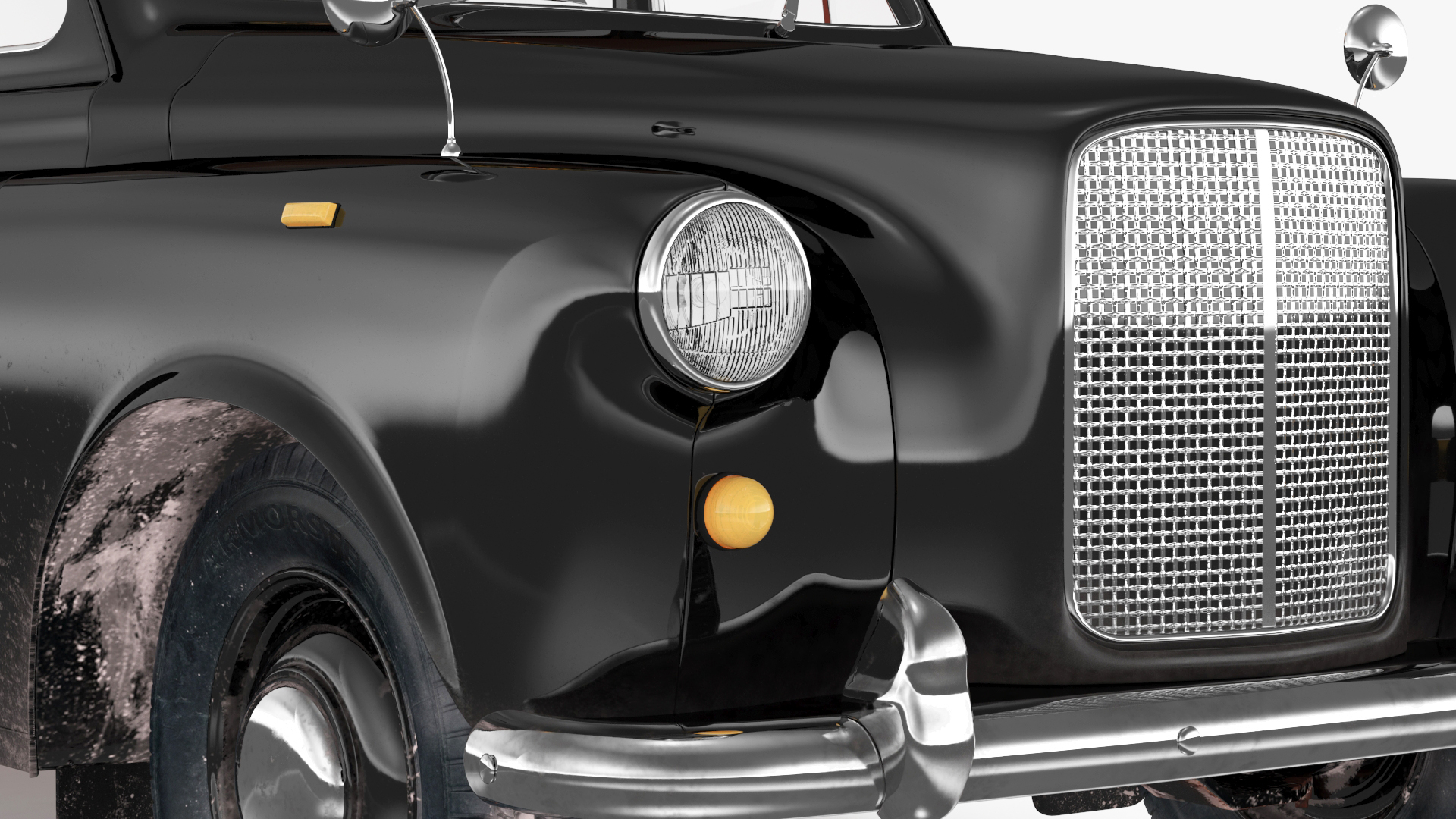 Vintage London Taxi Cab FX4 3D