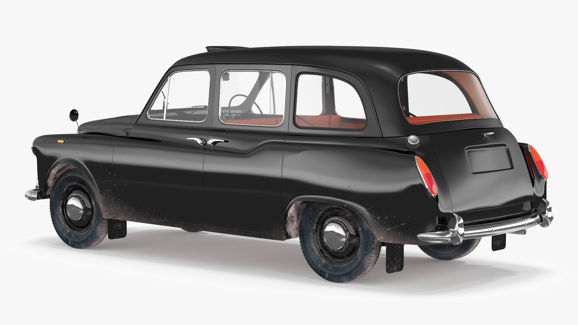 Vintage London Taxi Cab FX4 3D
