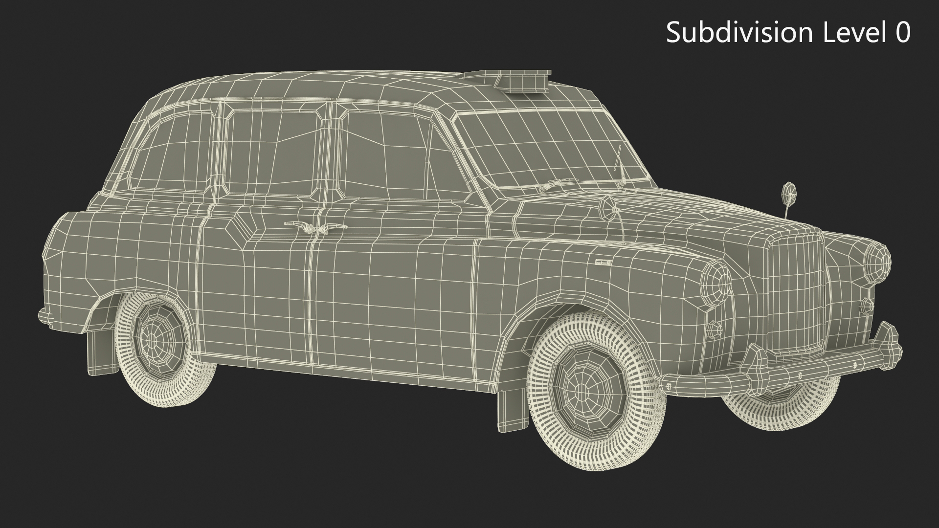 Vintage London Taxi Cab FX4 3D