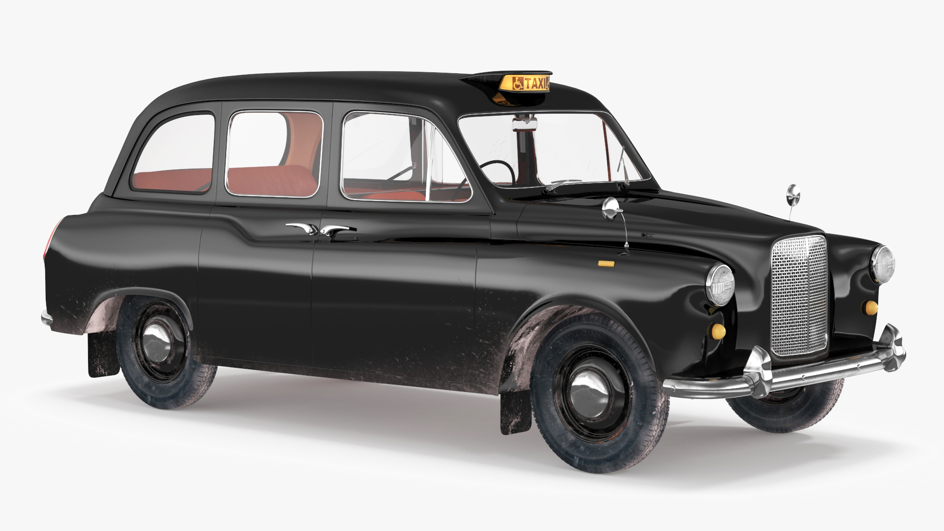 Vintage London Taxi Cab FX4 3D