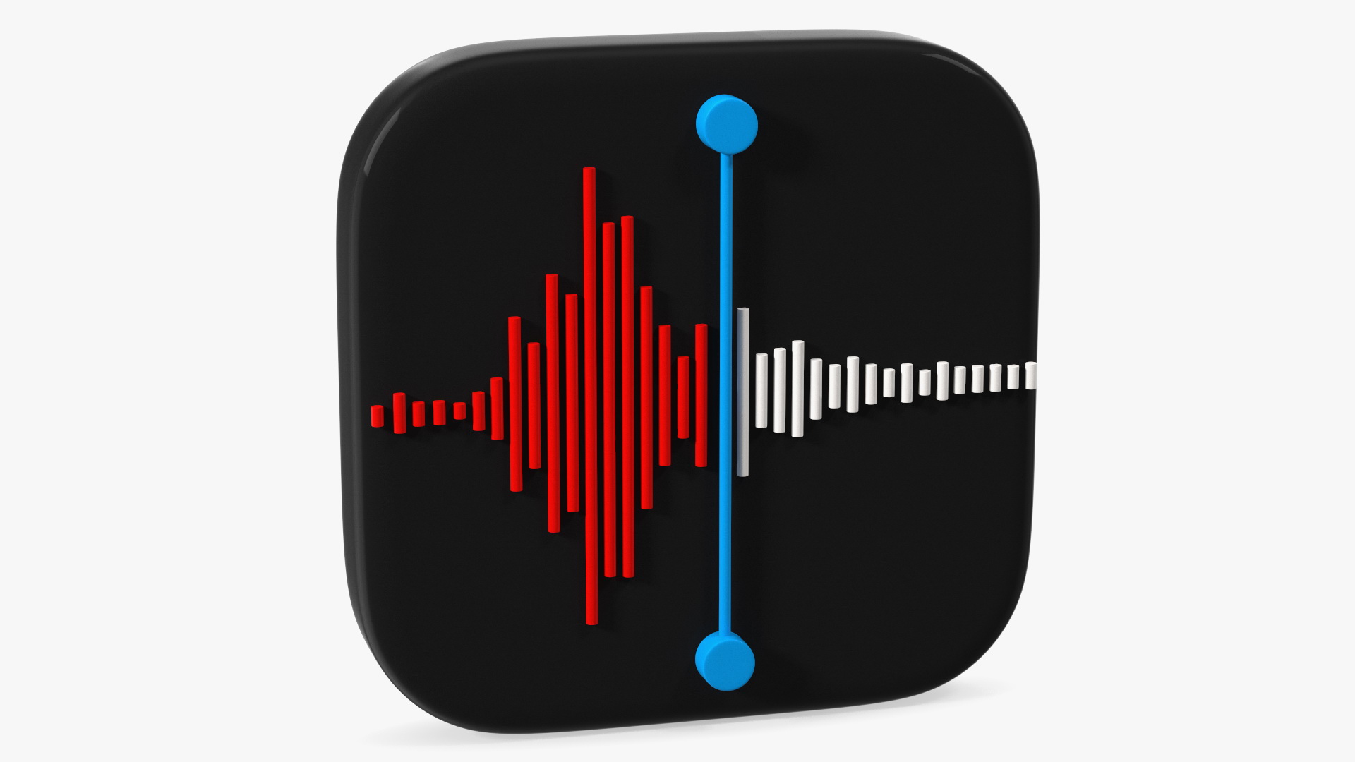 iPhone iOS Voice Memos Icon 3D