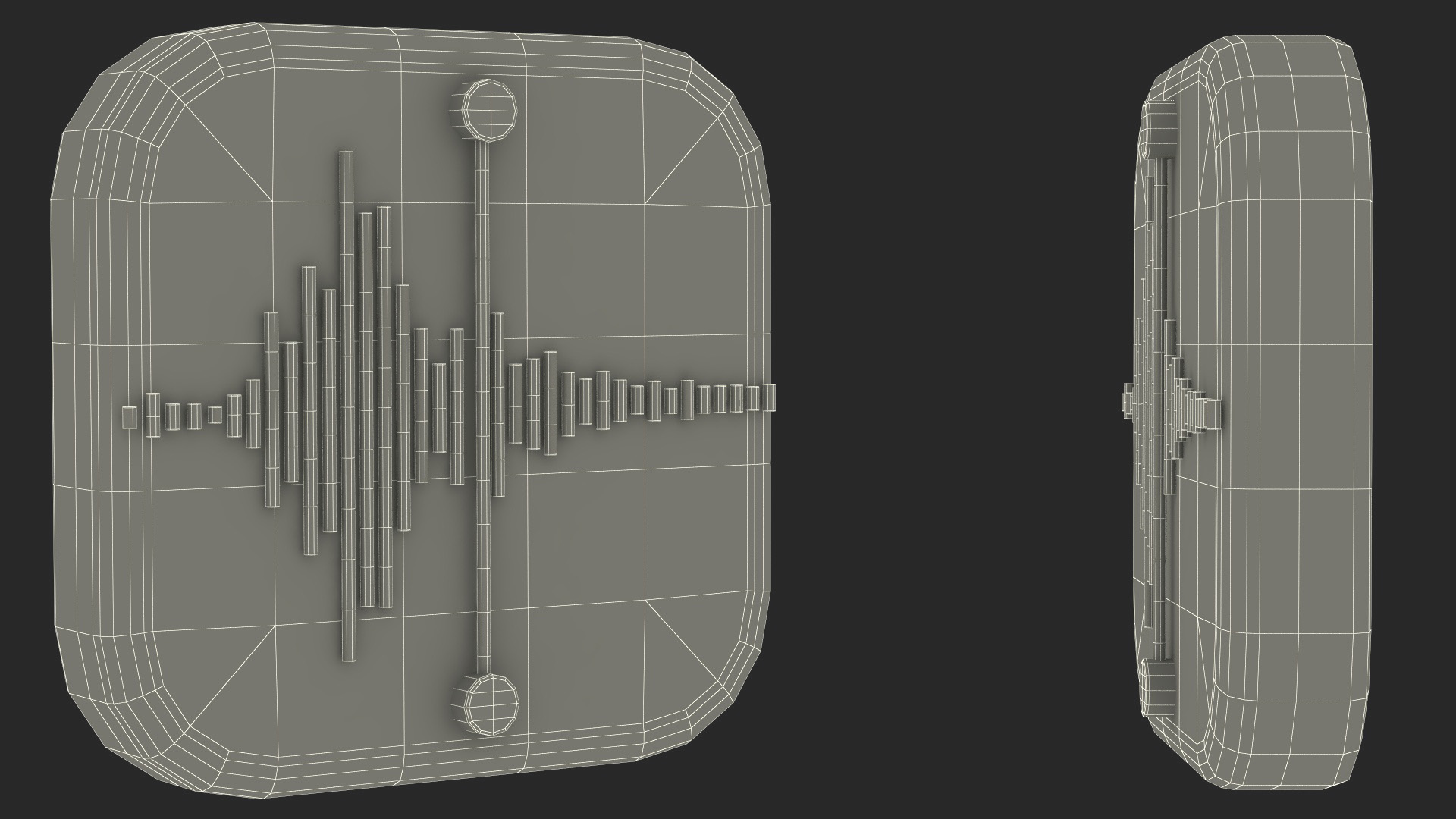 iPhone iOS Voice Memos Icon 3D