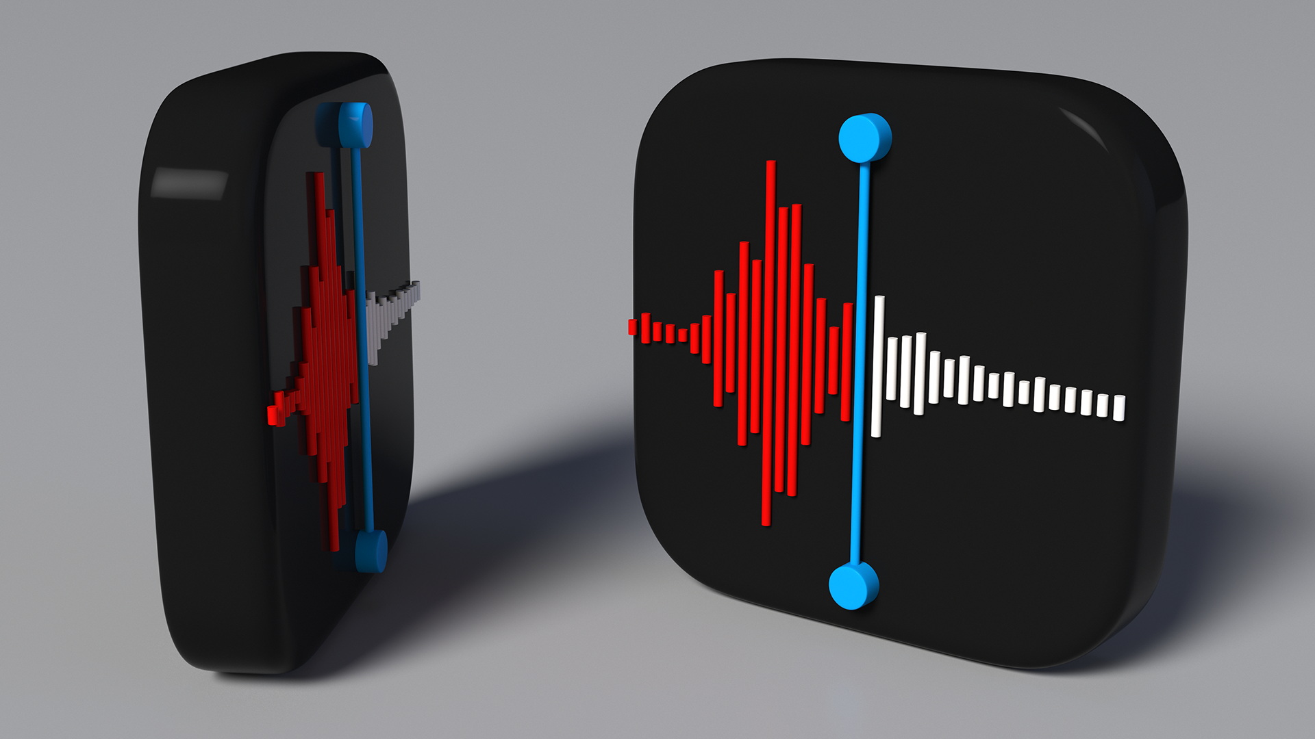 iPhone iOS Voice Memos Icon 3D