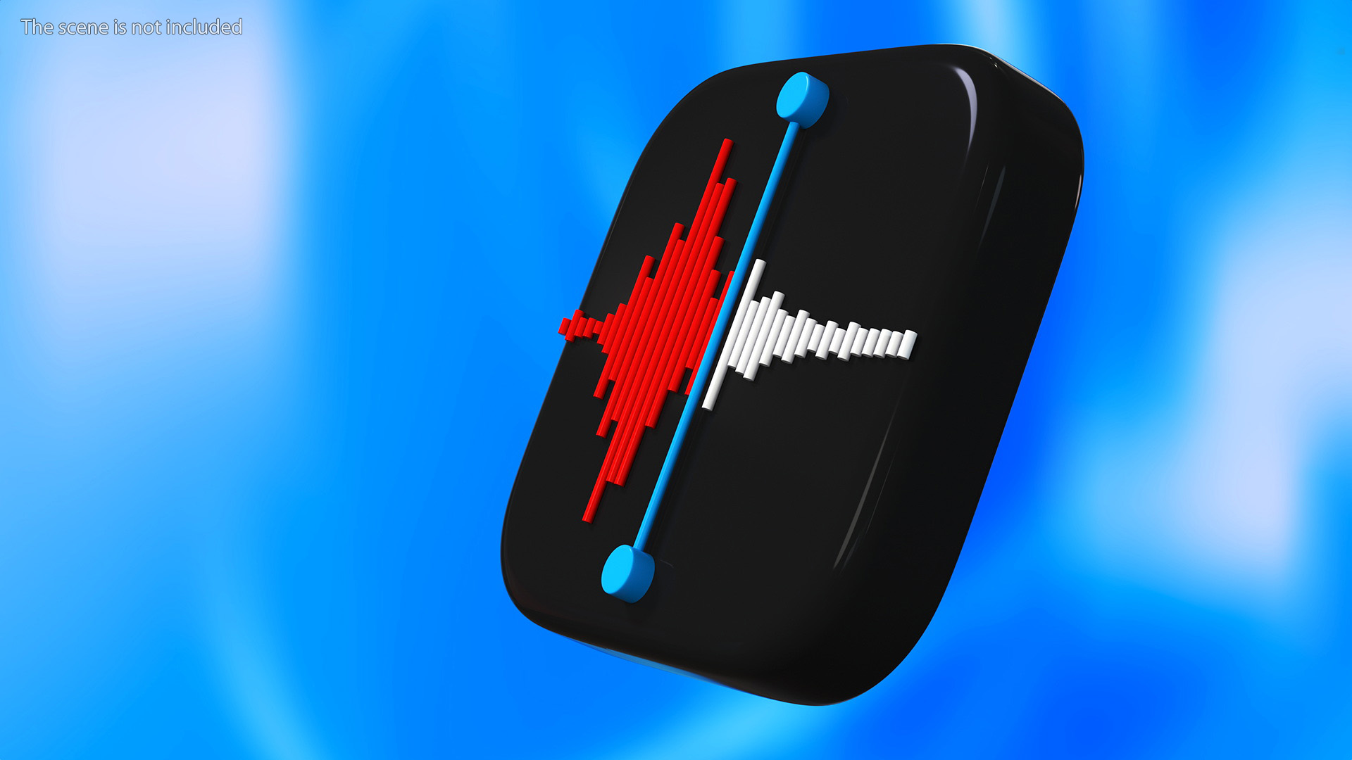 iPhone iOS Voice Memos Icon 3D