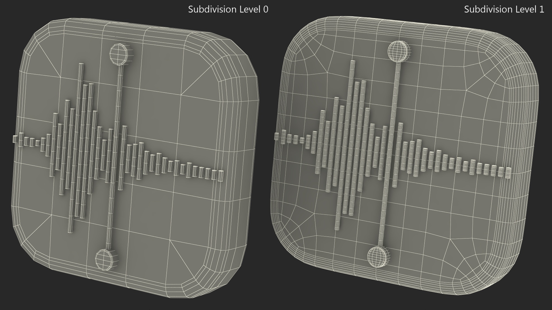 iPhone iOS Voice Memos Icon 3D