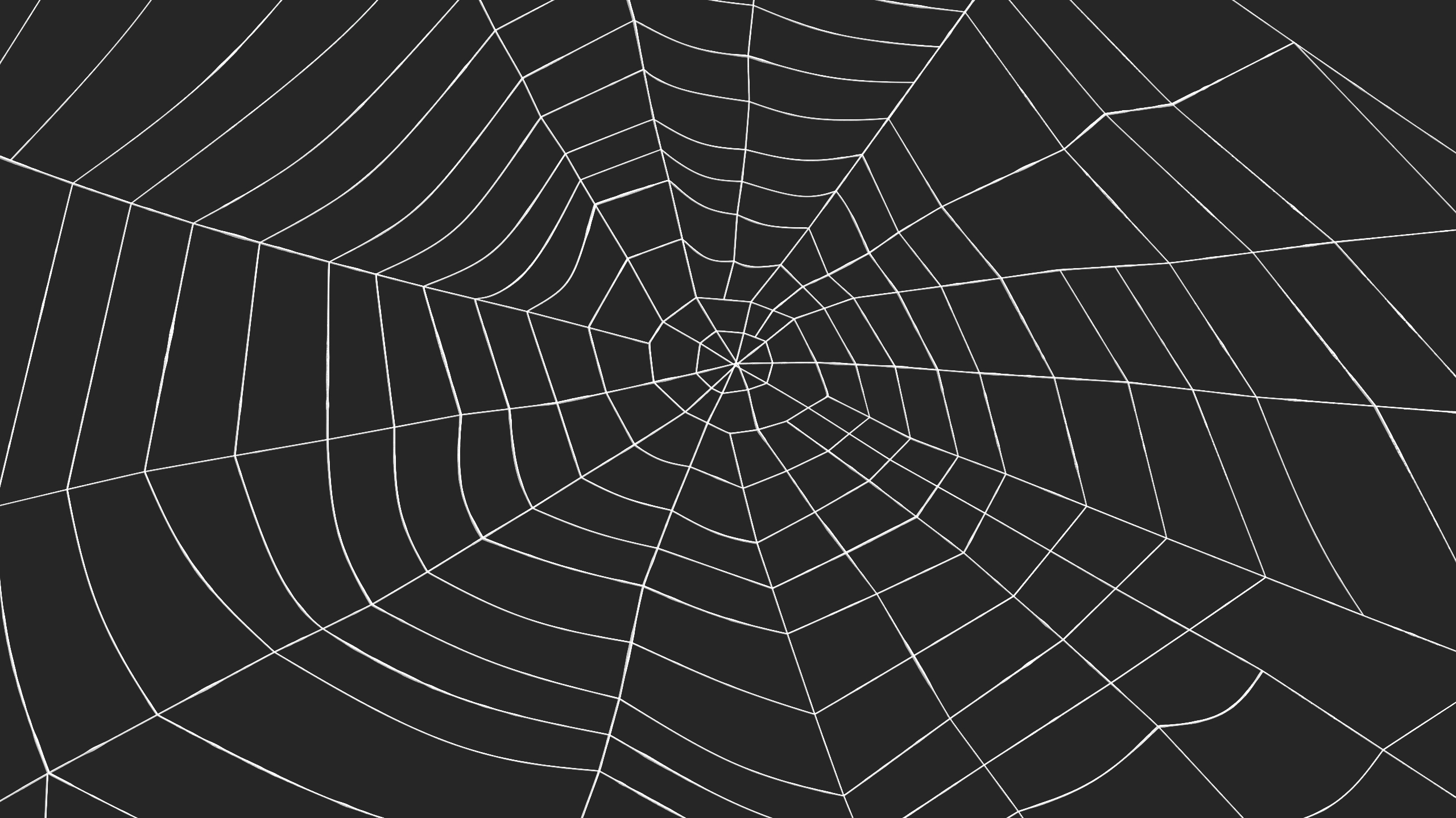 3D Triangular Shaped Spider Web model