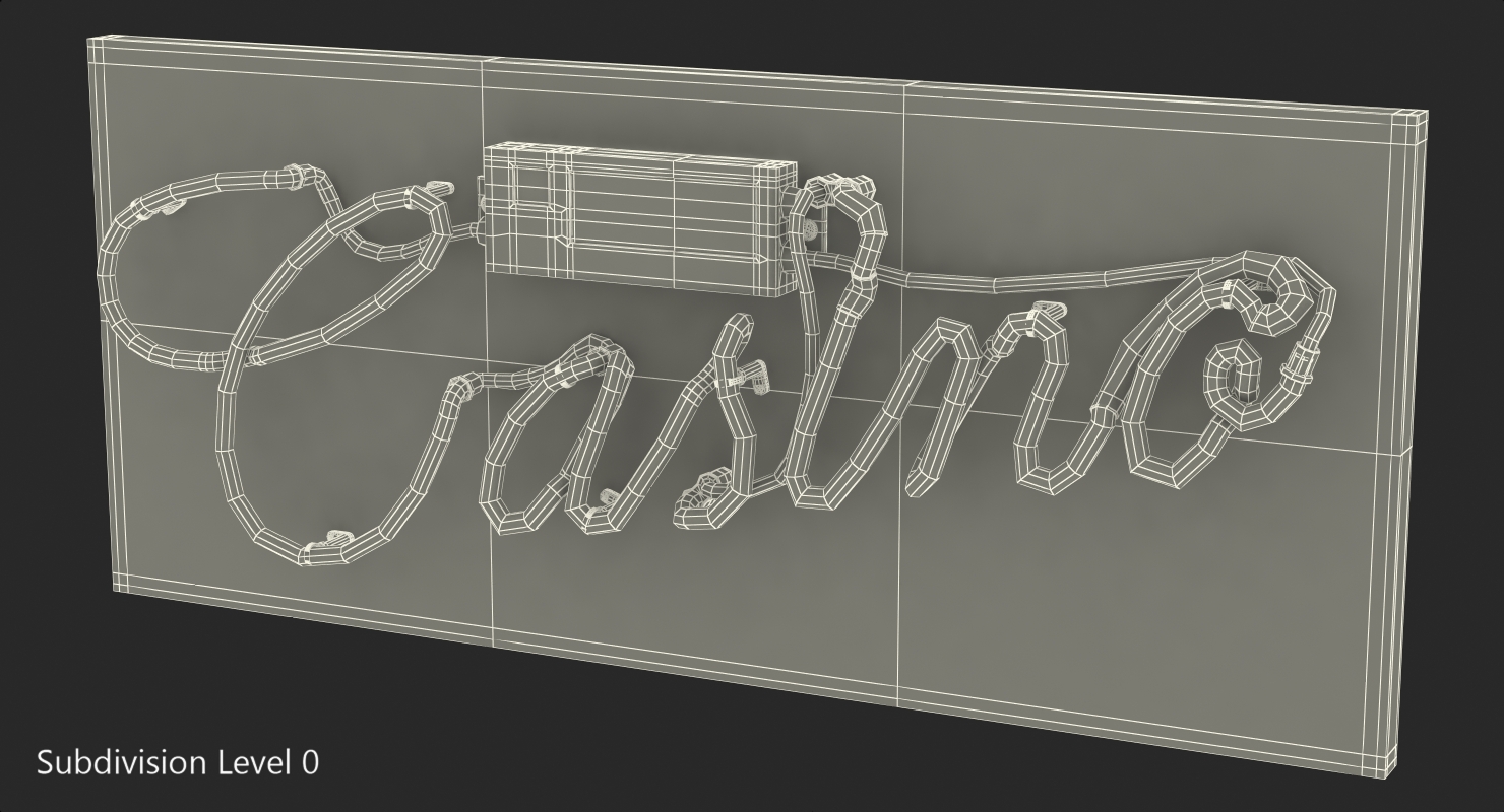 3D Neon Sign Casino