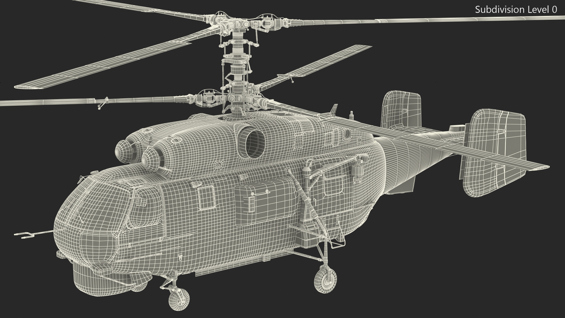 Kamov HH32A South Korea Air Force Helicopter 3D model