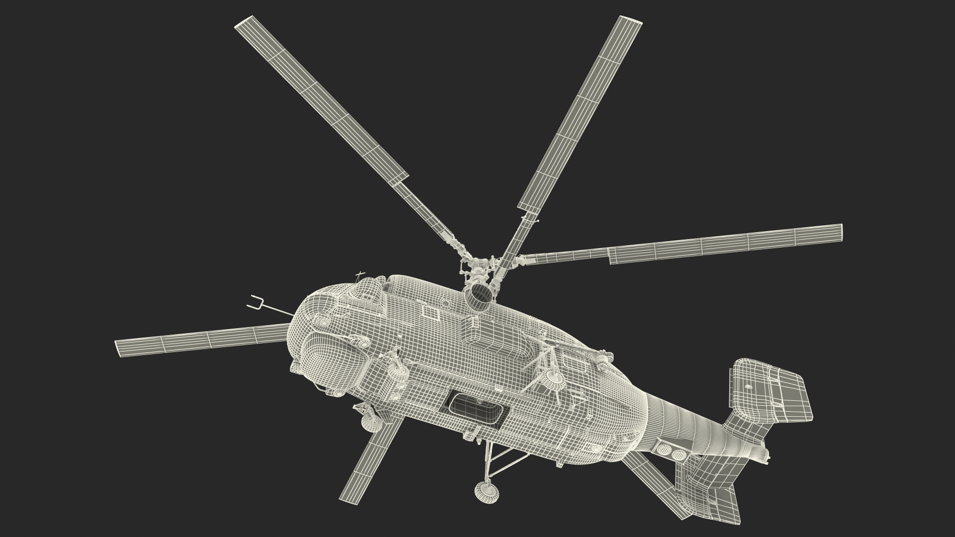 Kamov HH32A South Korea Air Force Helicopter 3D model