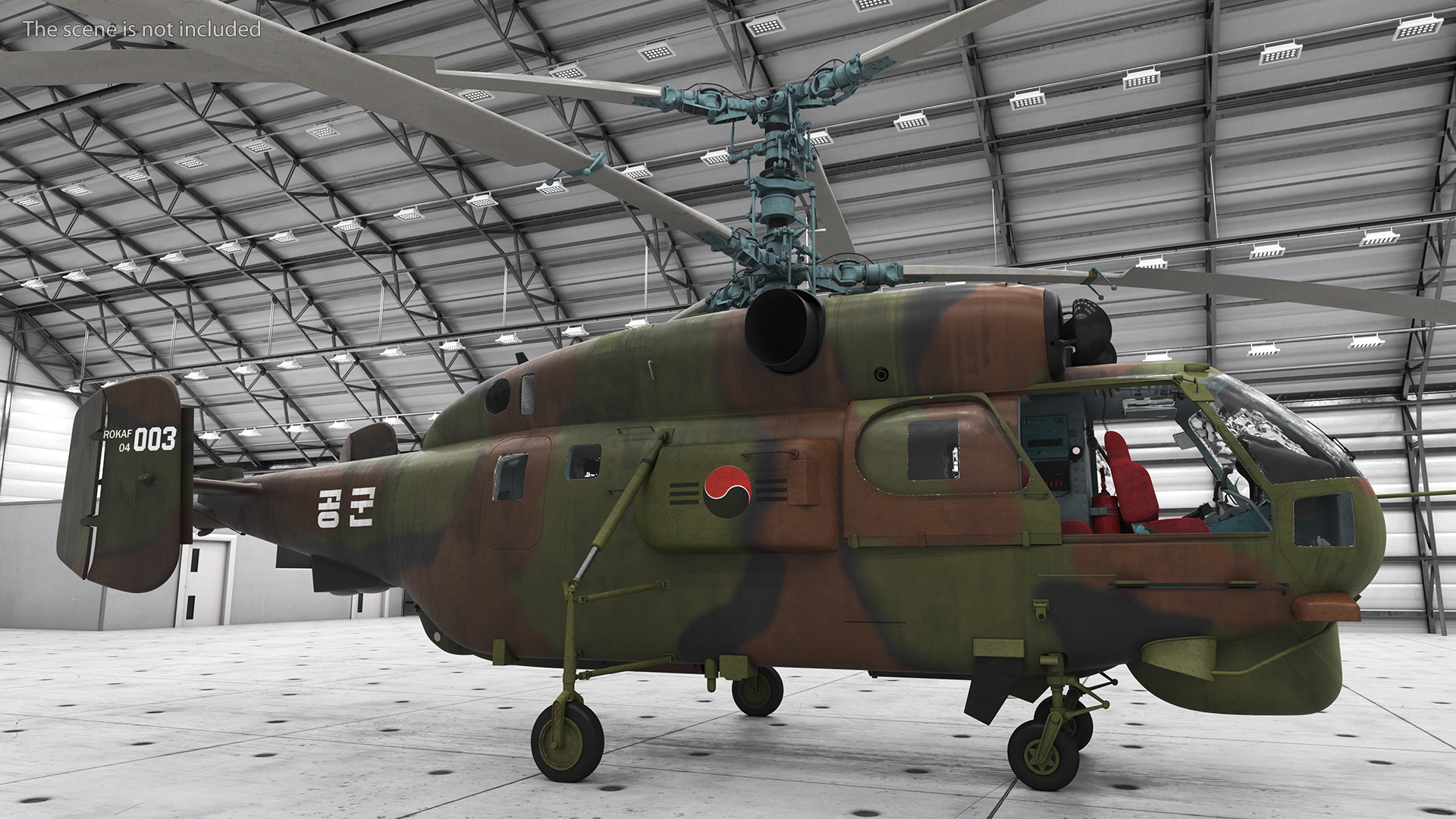 Kamov HH32A South Korea Air Force Helicopter 3D model