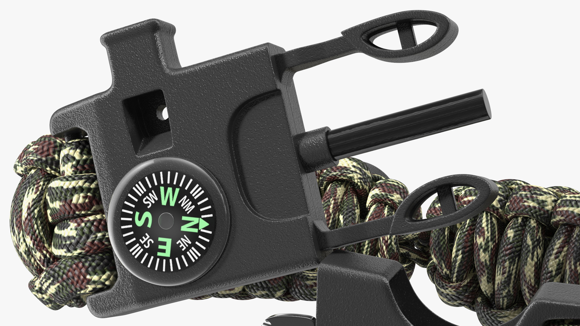 3D model Atomic Bear Cobra Survival Bracelet Camo