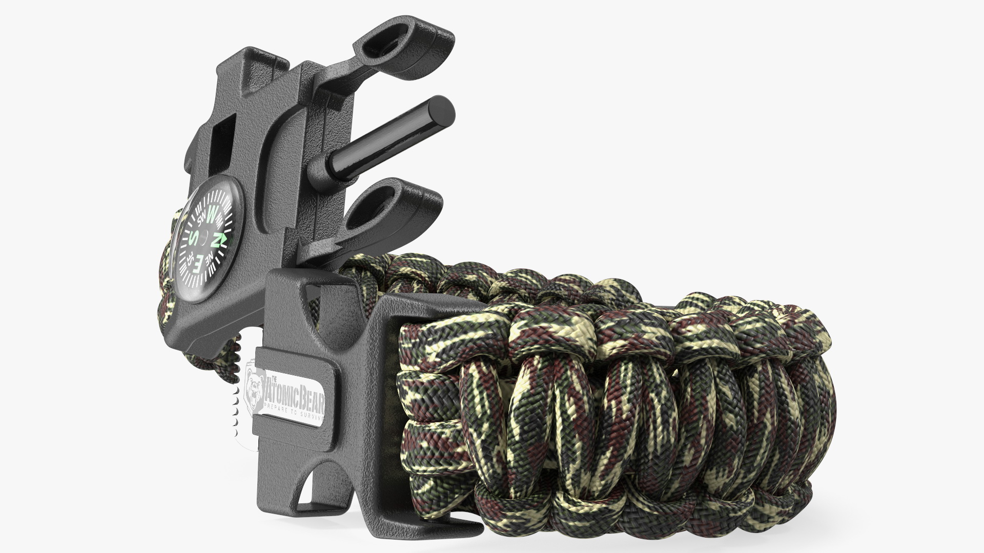 3D model Atomic Bear Cobra Survival Bracelet Camo