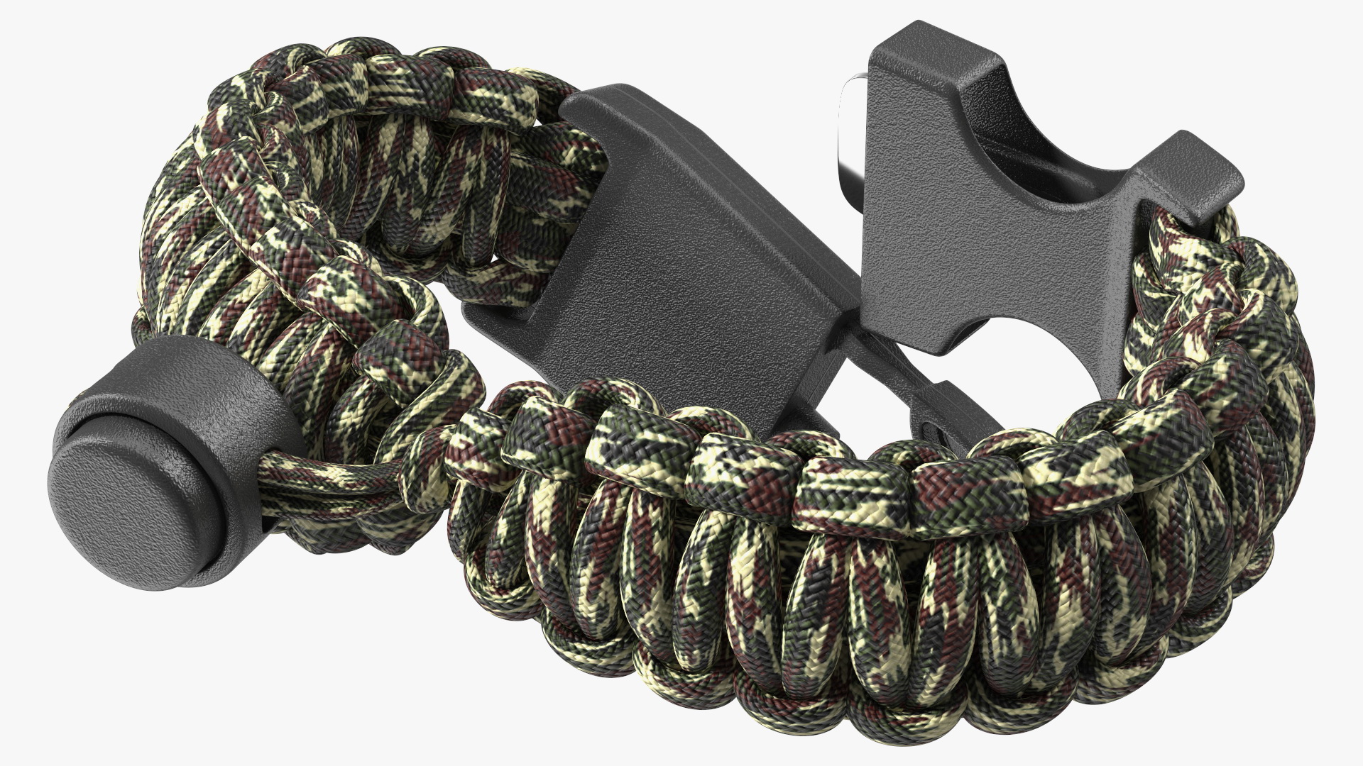 3D model Atomic Bear Cobra Survival Bracelet Camo