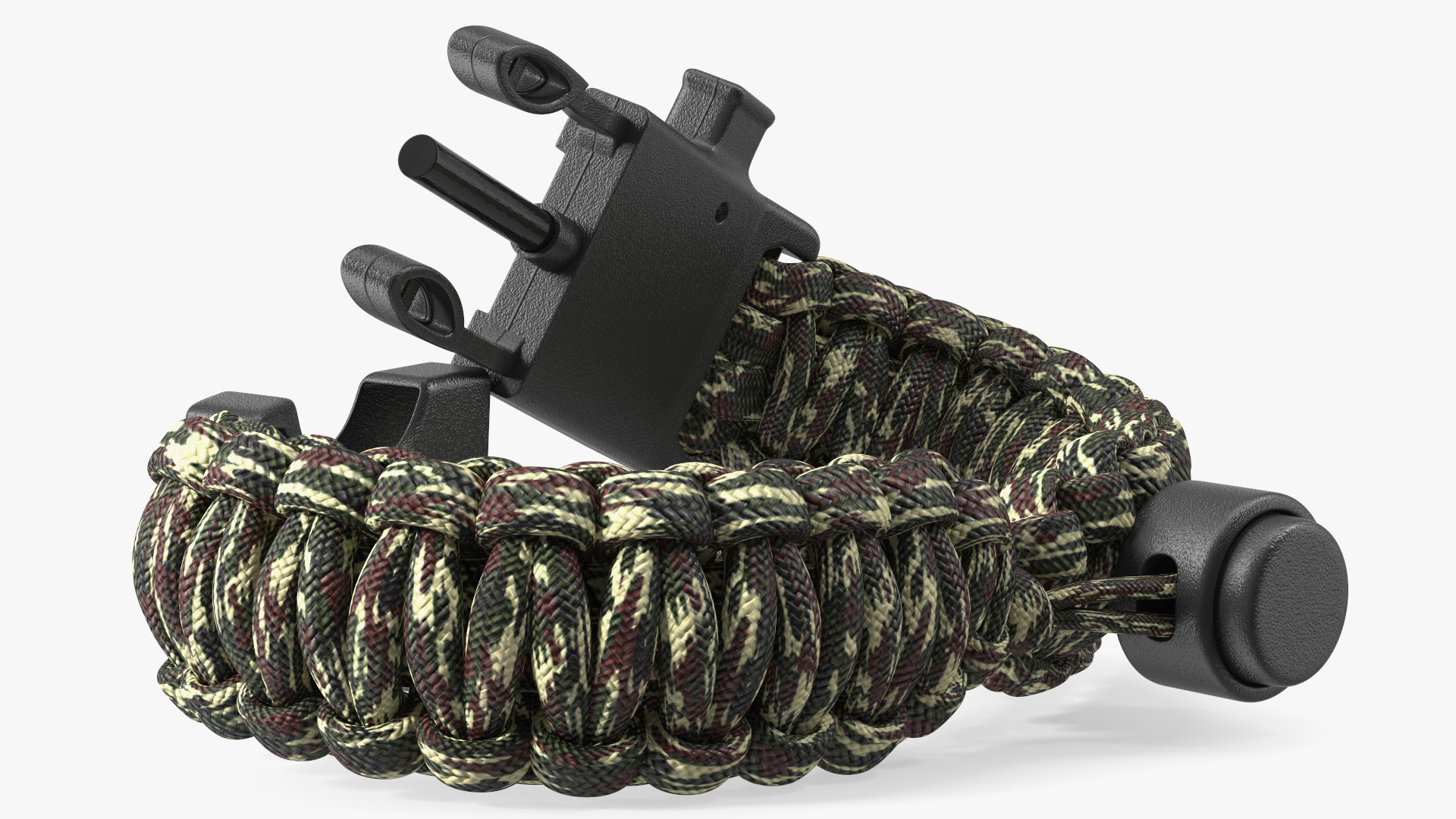 3D model Atomic Bear Cobra Survival Bracelet Camo