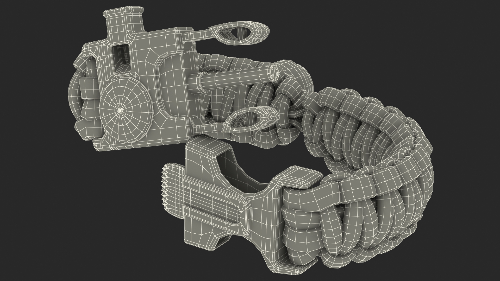 3D model Atomic Bear Cobra Survival Bracelet Camo