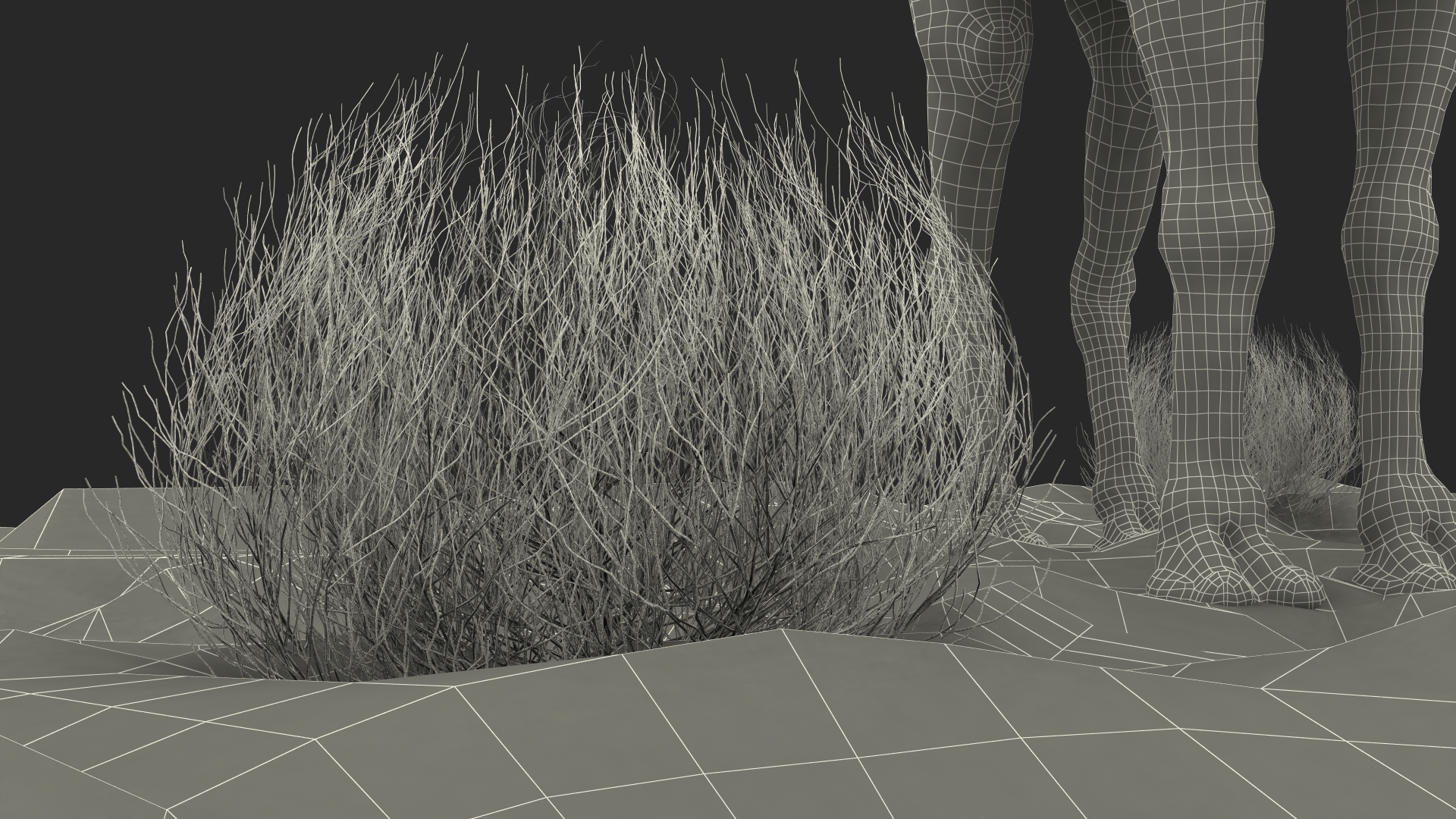 Bactrian Camel on Desert Sand 3D model