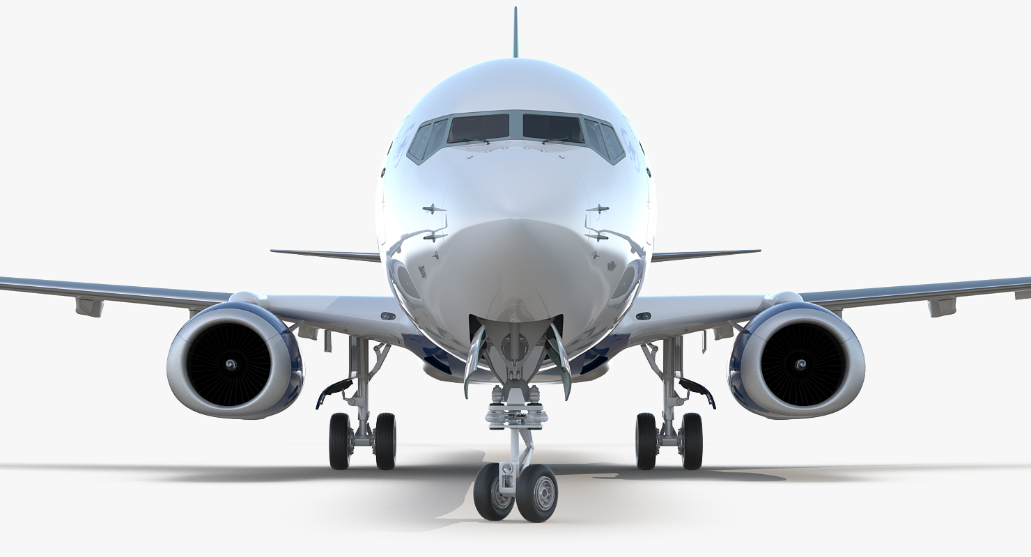 Boeing 737 900 ER Delta with Interior and Doors Rigged 3D model