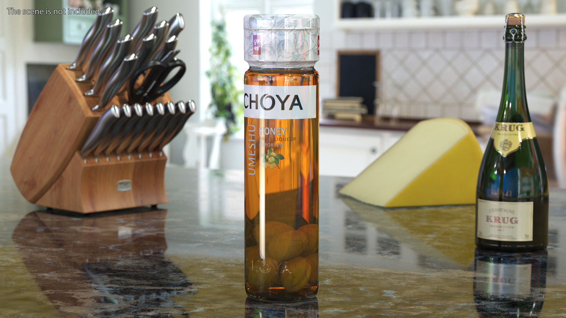 Fruit Liqueur Choya Umeshu Honey 3D