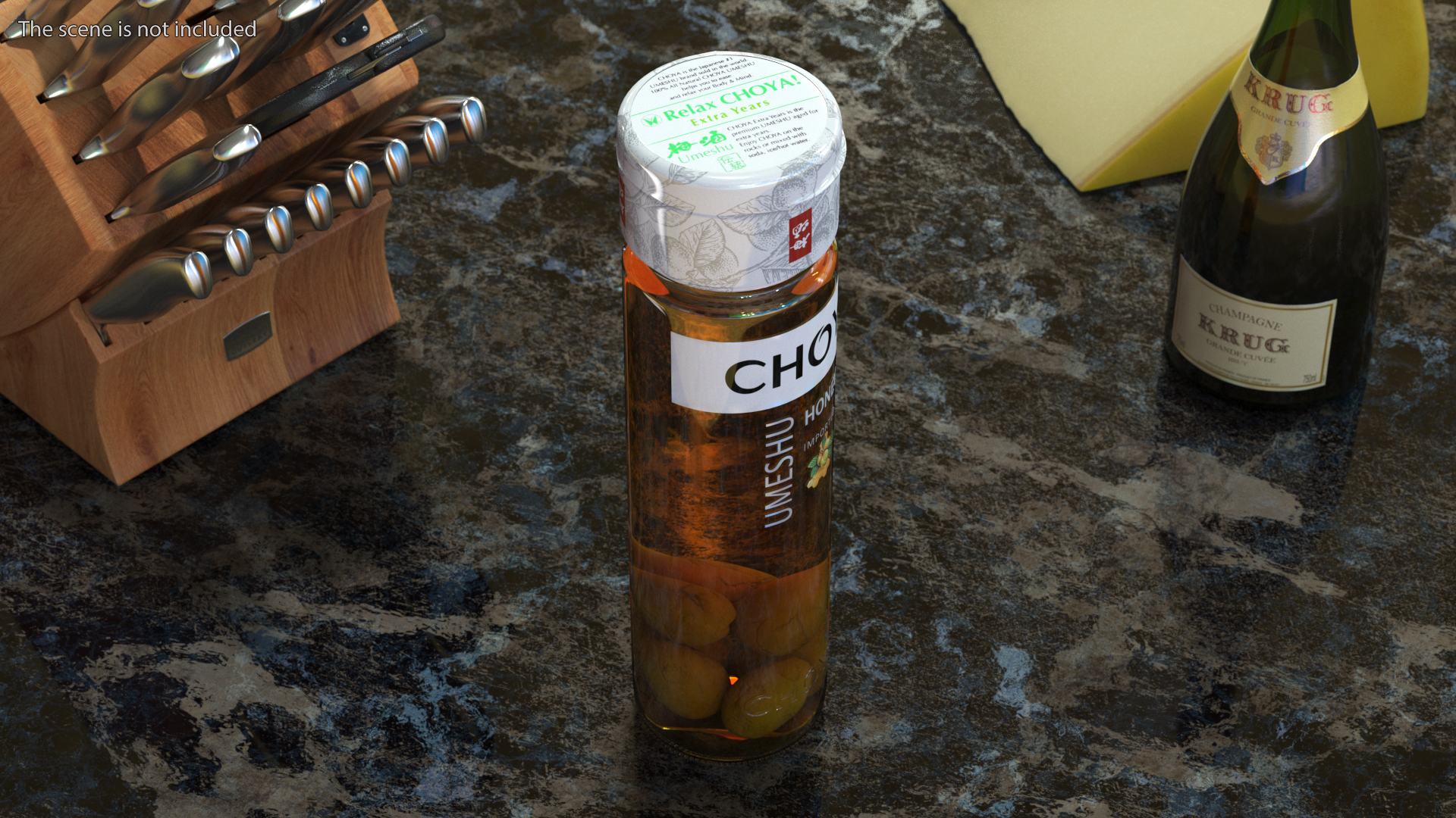 Fruit Liqueur Choya Umeshu Honey 3D