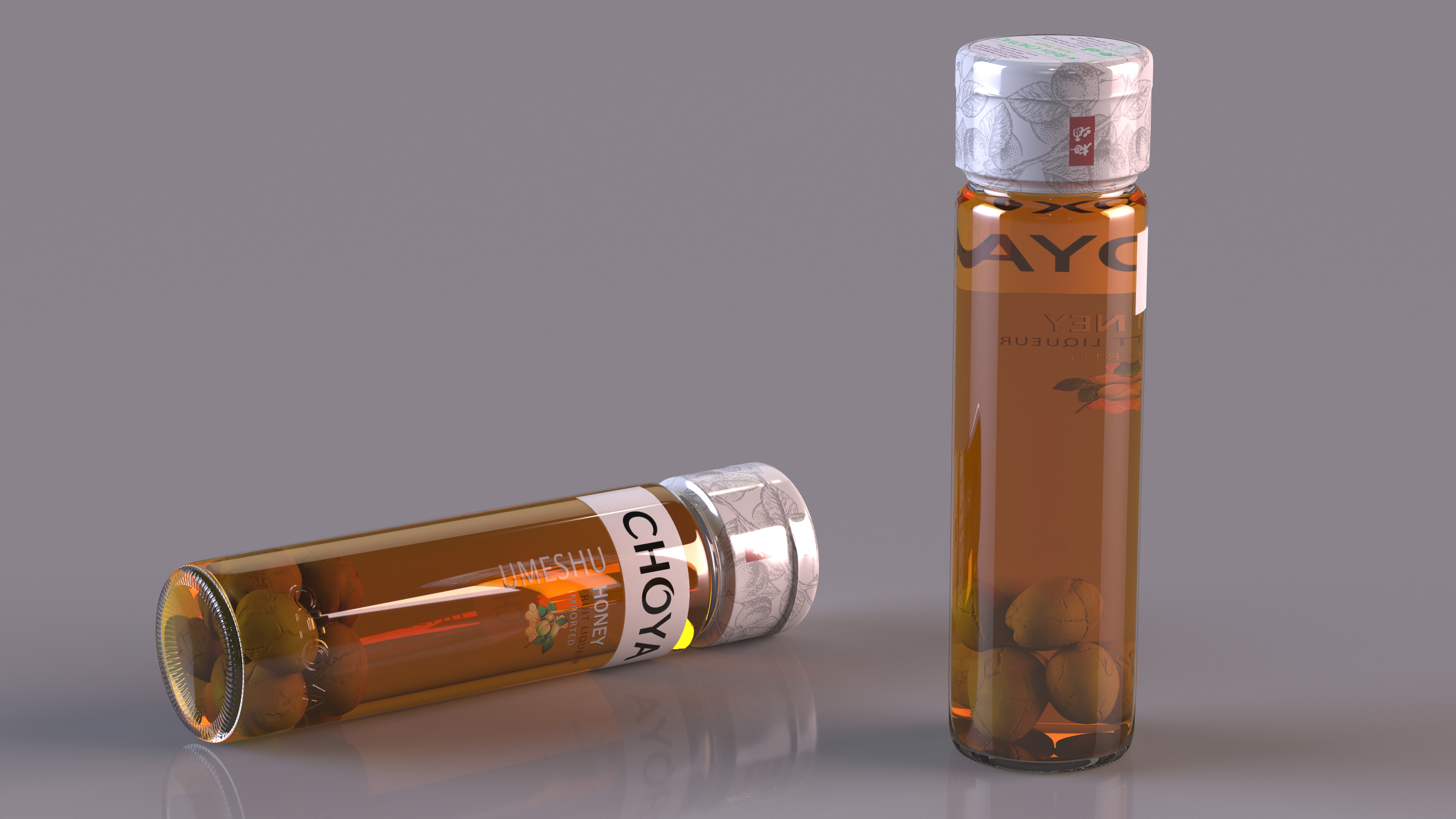 Fruit Liqueur Choya Umeshu Honey 3D