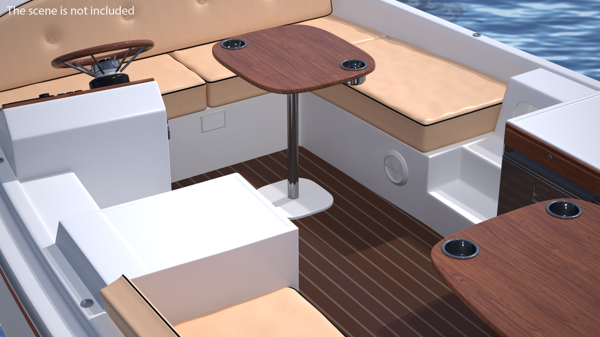 3D Electric Recreational Boat Rigged model