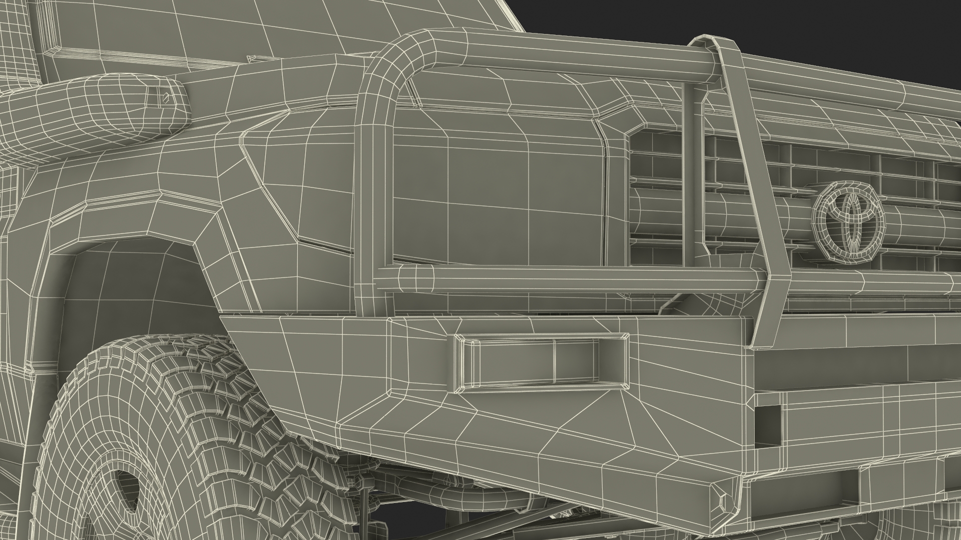 Toyota Land Cruiser Safari Beige Clean Simple Interior 3D model