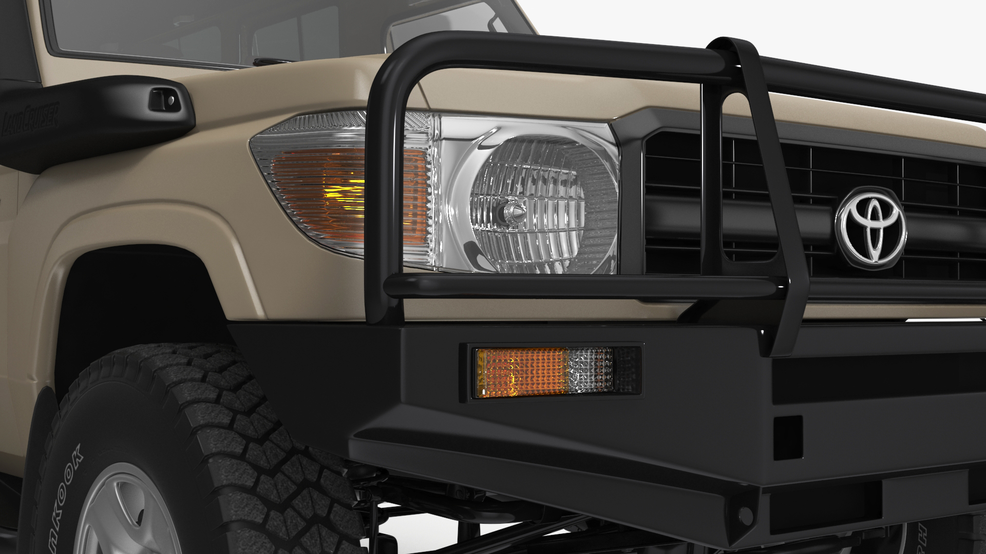 Toyota Land Cruiser Safari Beige Clean Simple Interior 3D model