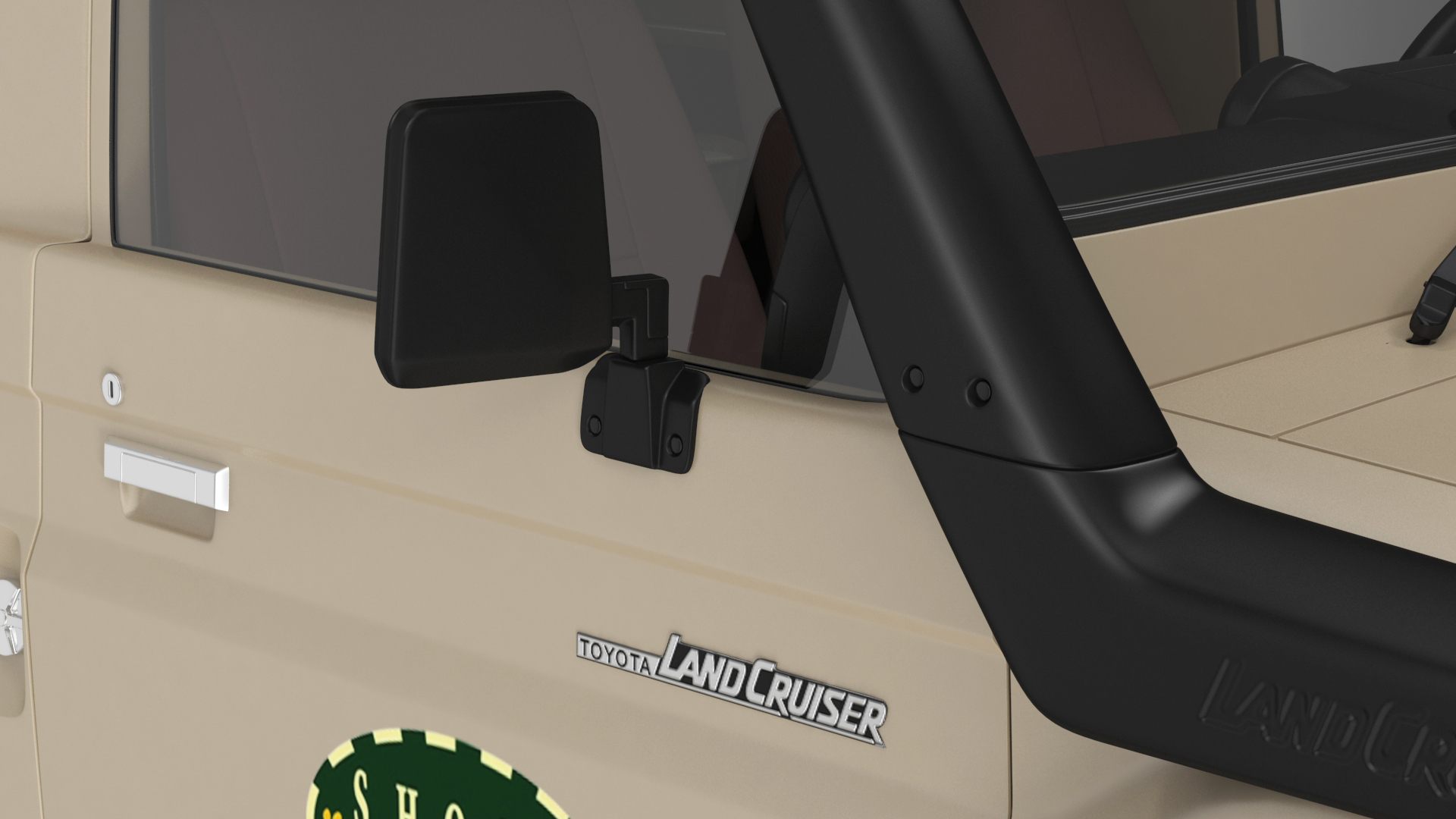 Toyota Land Cruiser Safari Beige Clean Simple Interior 3D model