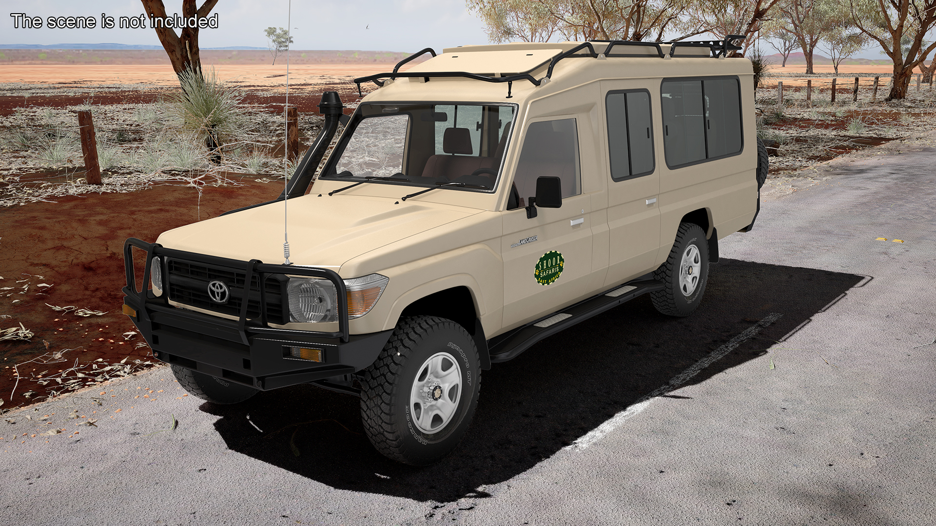 Toyota Land Cruiser Safari Beige Clean Simple Interior 3D model