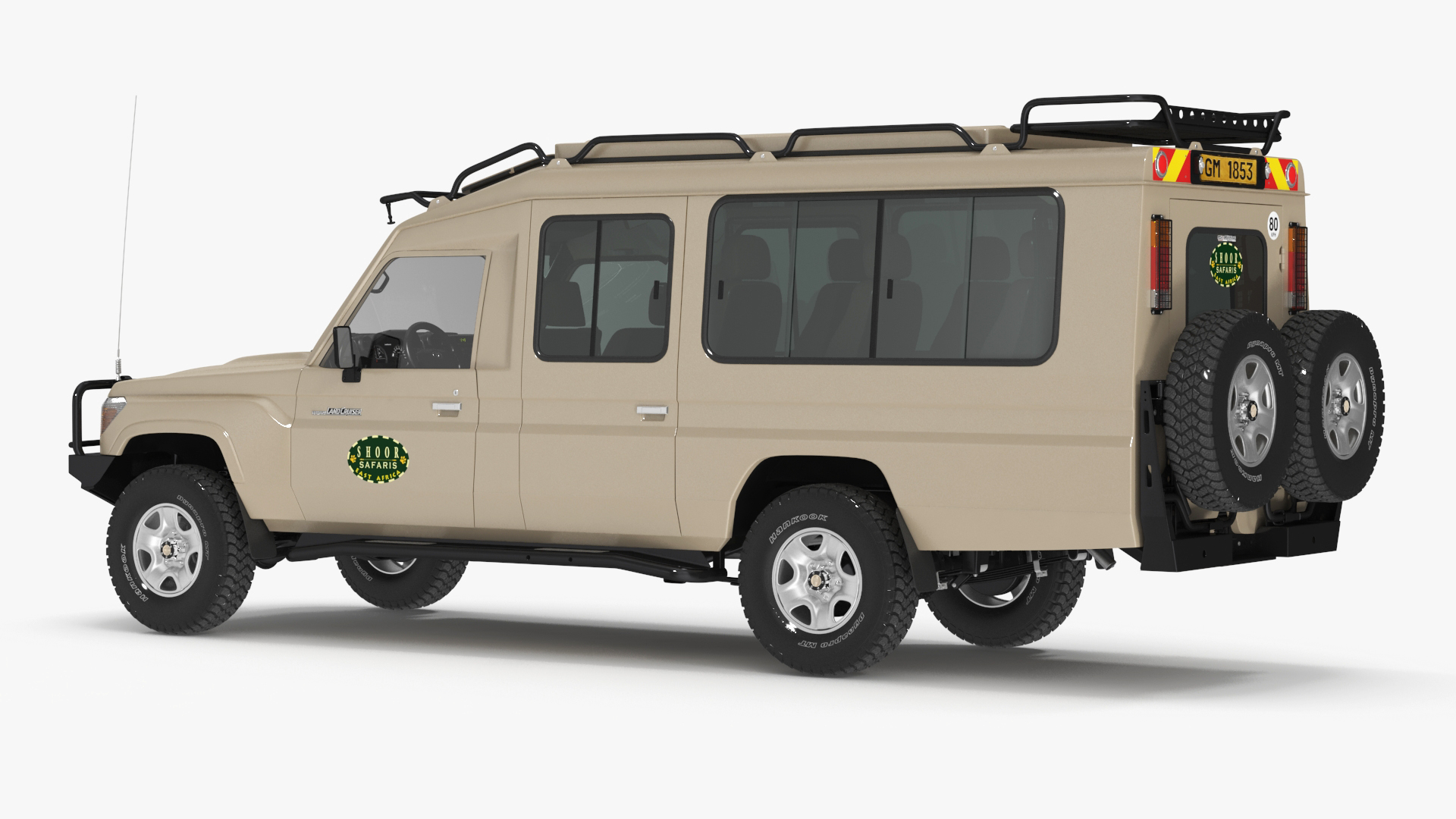 Toyota Land Cruiser Safari Beige Clean Simple Interior 3D model