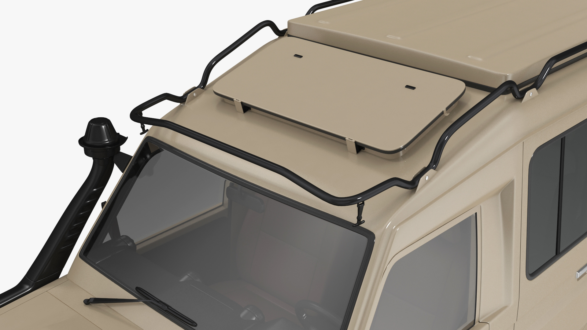Toyota Land Cruiser Safari Beige Clean Simple Interior 3D model