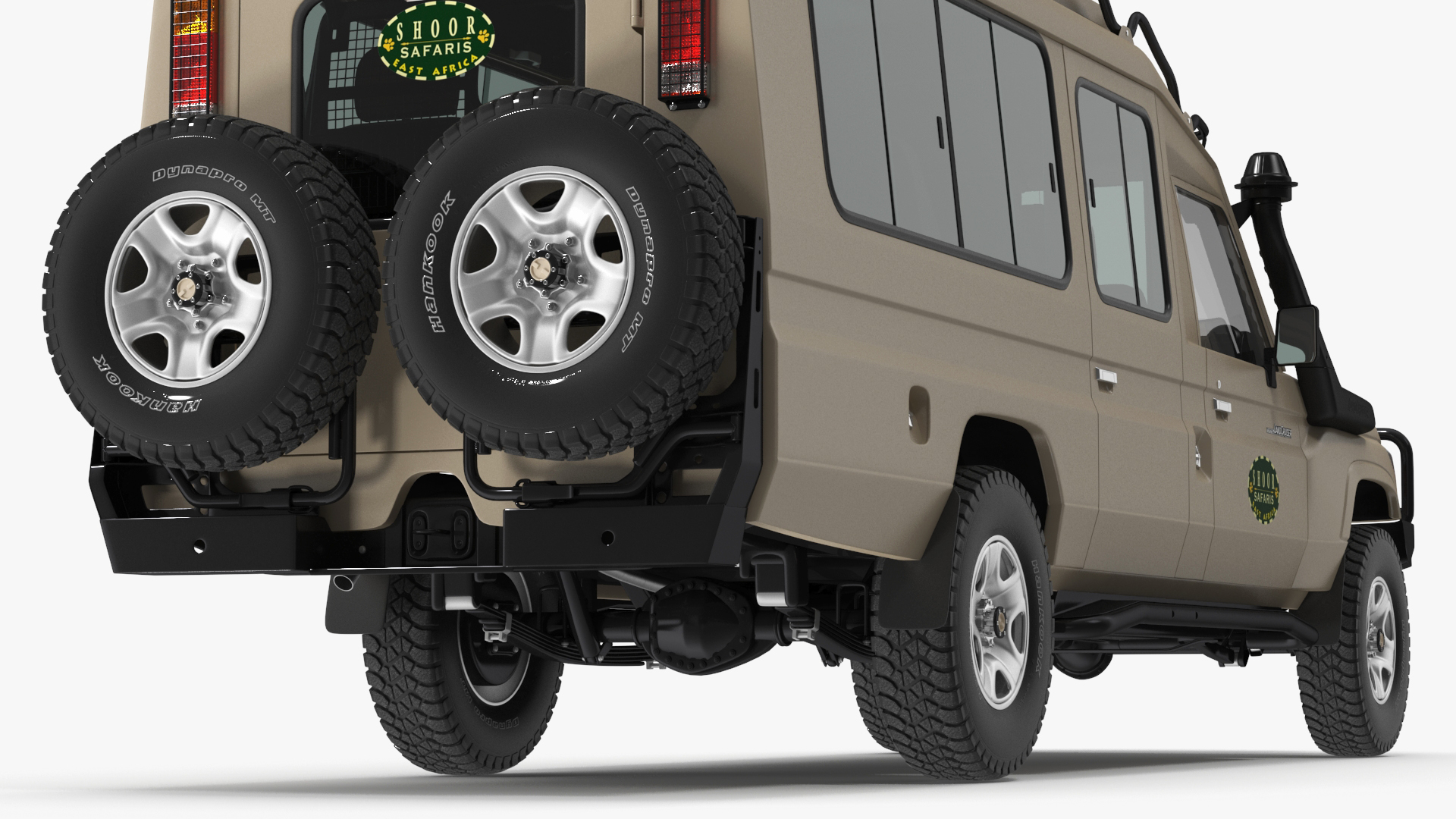 Toyota Land Cruiser Safari Beige Clean Simple Interior 3D model
