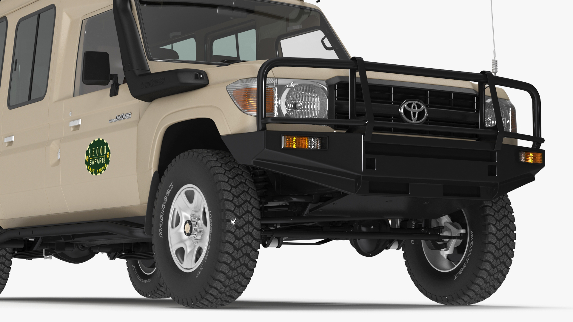 Toyota Land Cruiser Safari Beige Clean Simple Interior 3D model