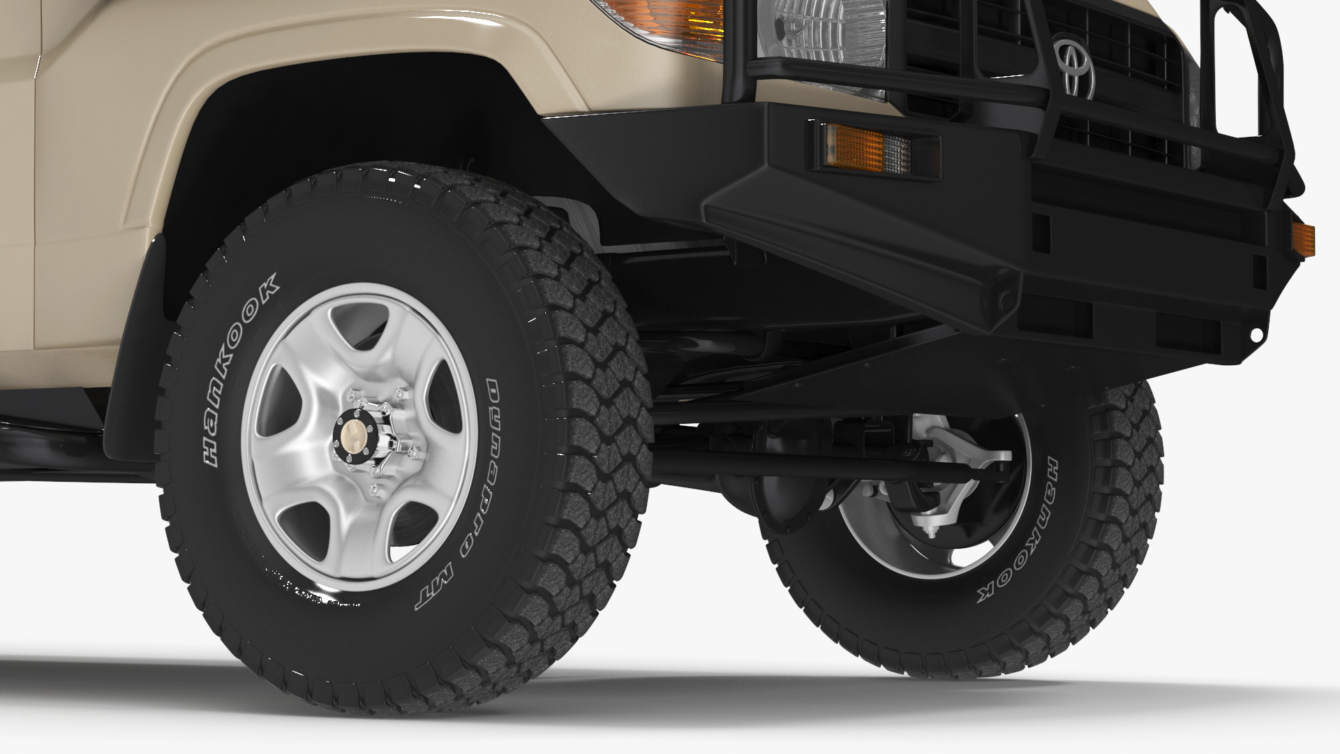 Toyota Land Cruiser Safari Beige Clean Simple Interior 3D model