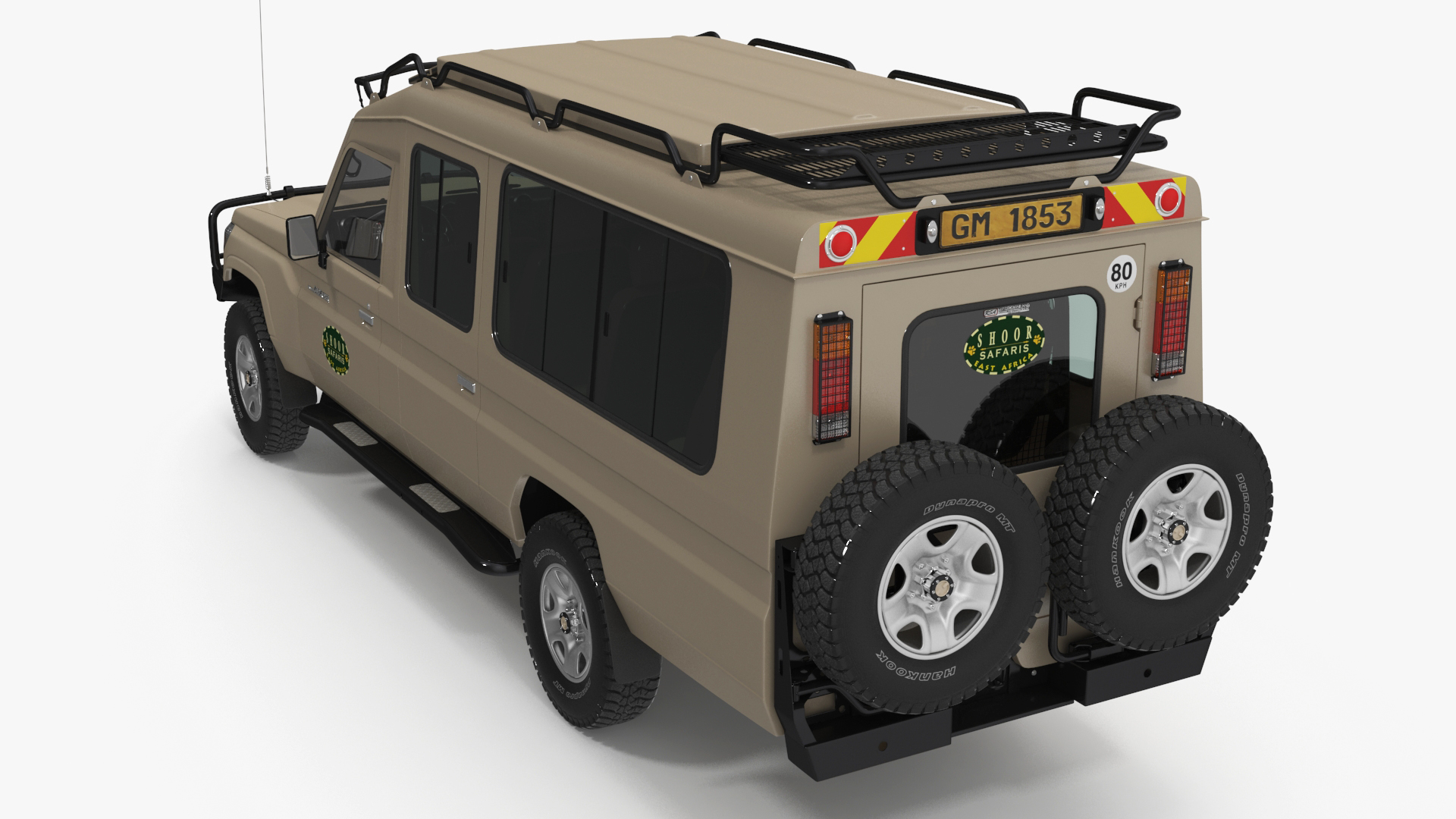 Toyota Land Cruiser Safari Beige Clean Simple Interior 3D model