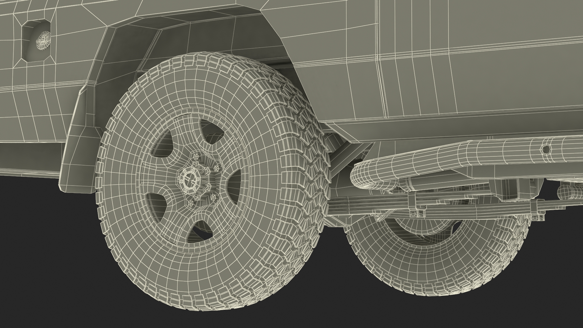 Toyota Land Cruiser Safari Beige Clean Simple Interior 3D model