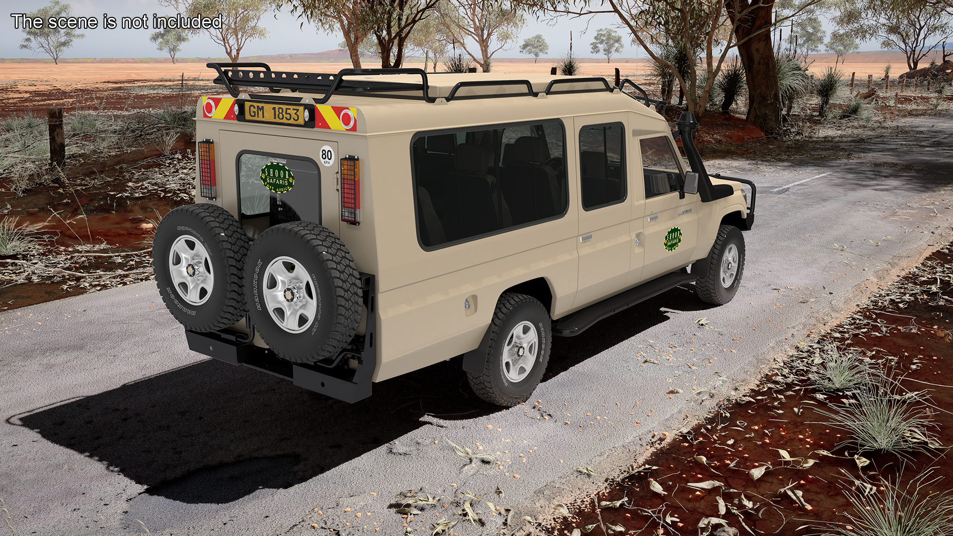 Toyota Land Cruiser Safari Beige Clean Simple Interior 3D model