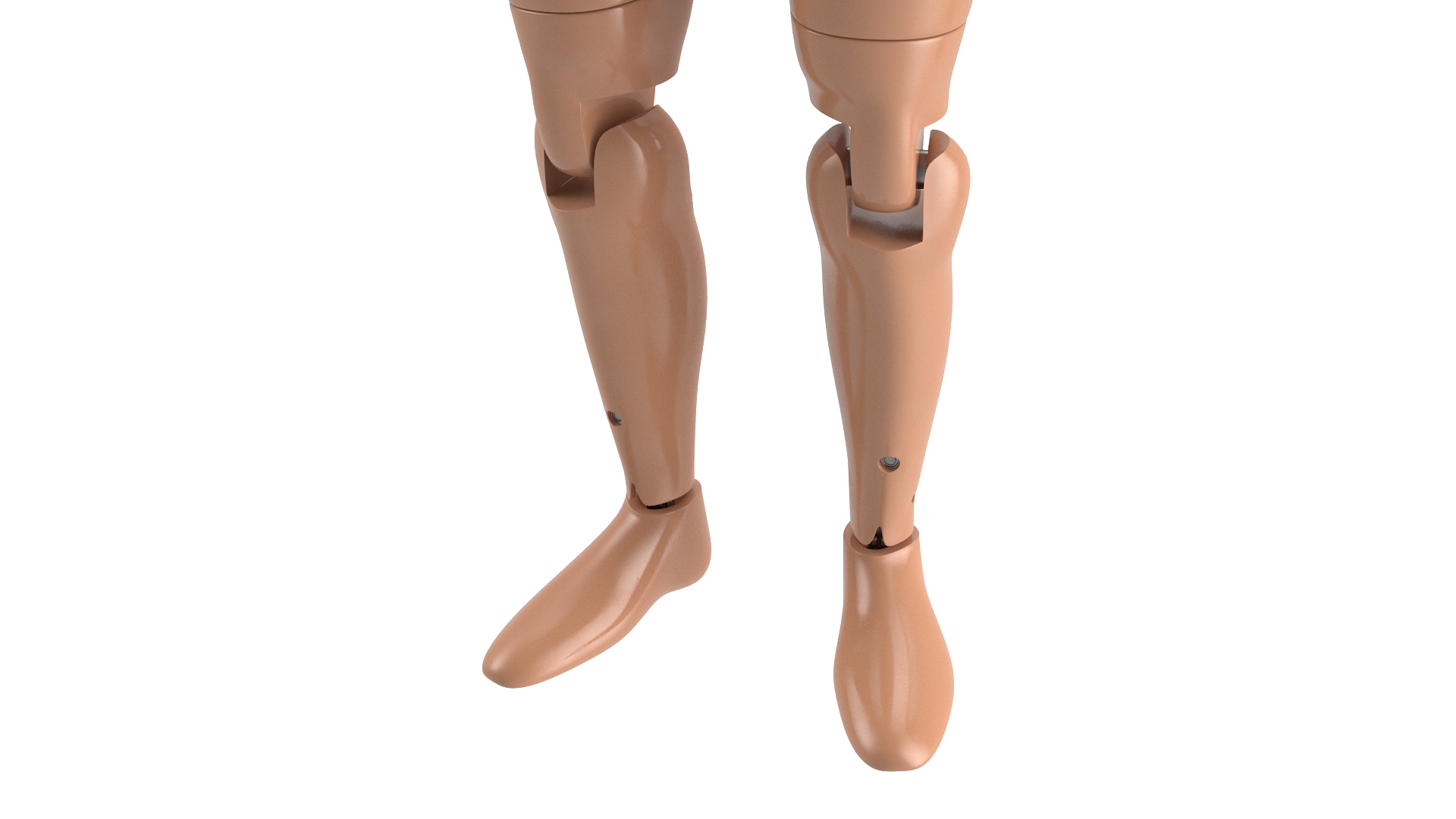 3D Humanoid Crash Test Dummy Rigged for Maya