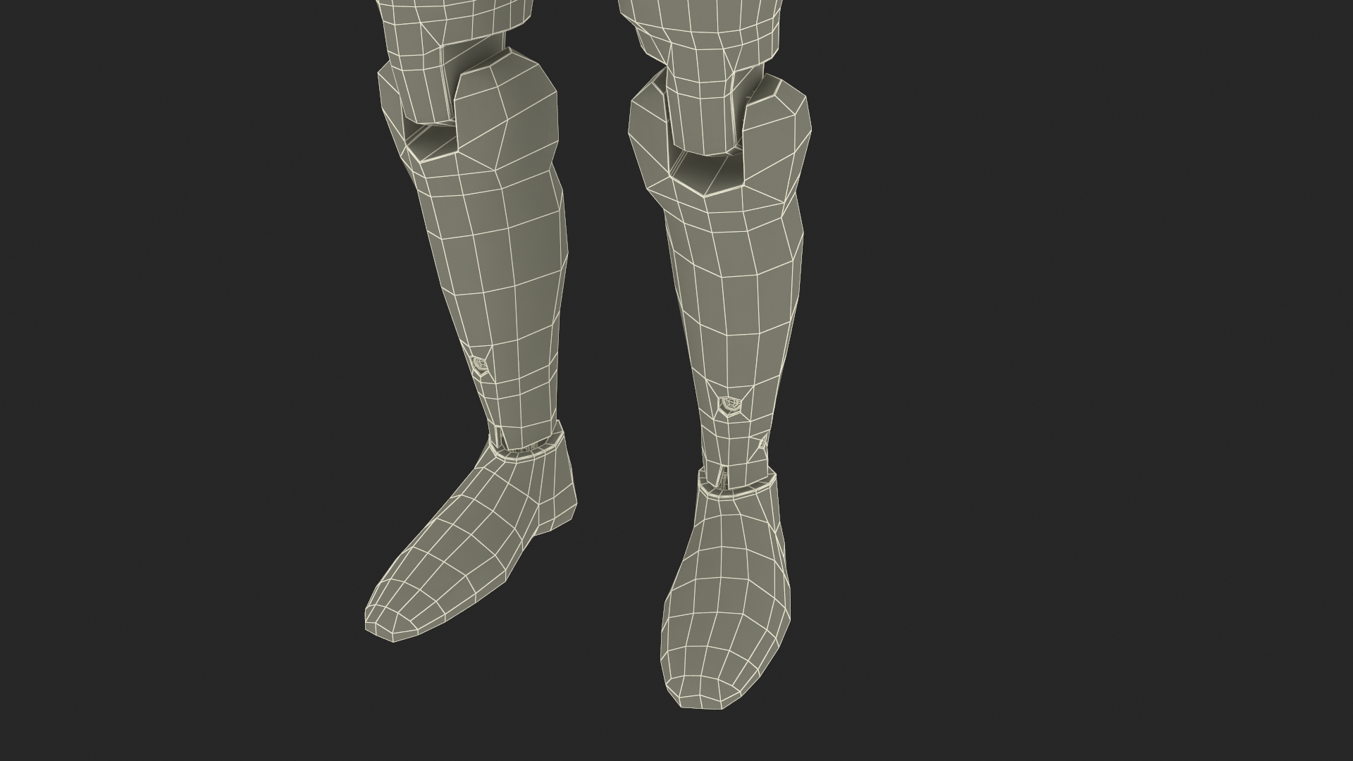 3D Humanoid Crash Test Dummy Rigged for Maya