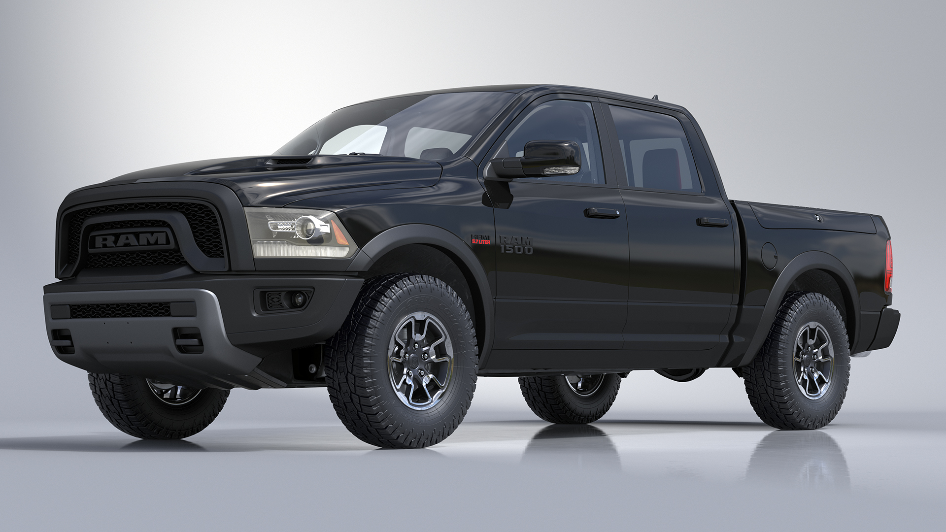 RAM 1500 Pickup Truck Simple Interior 3D