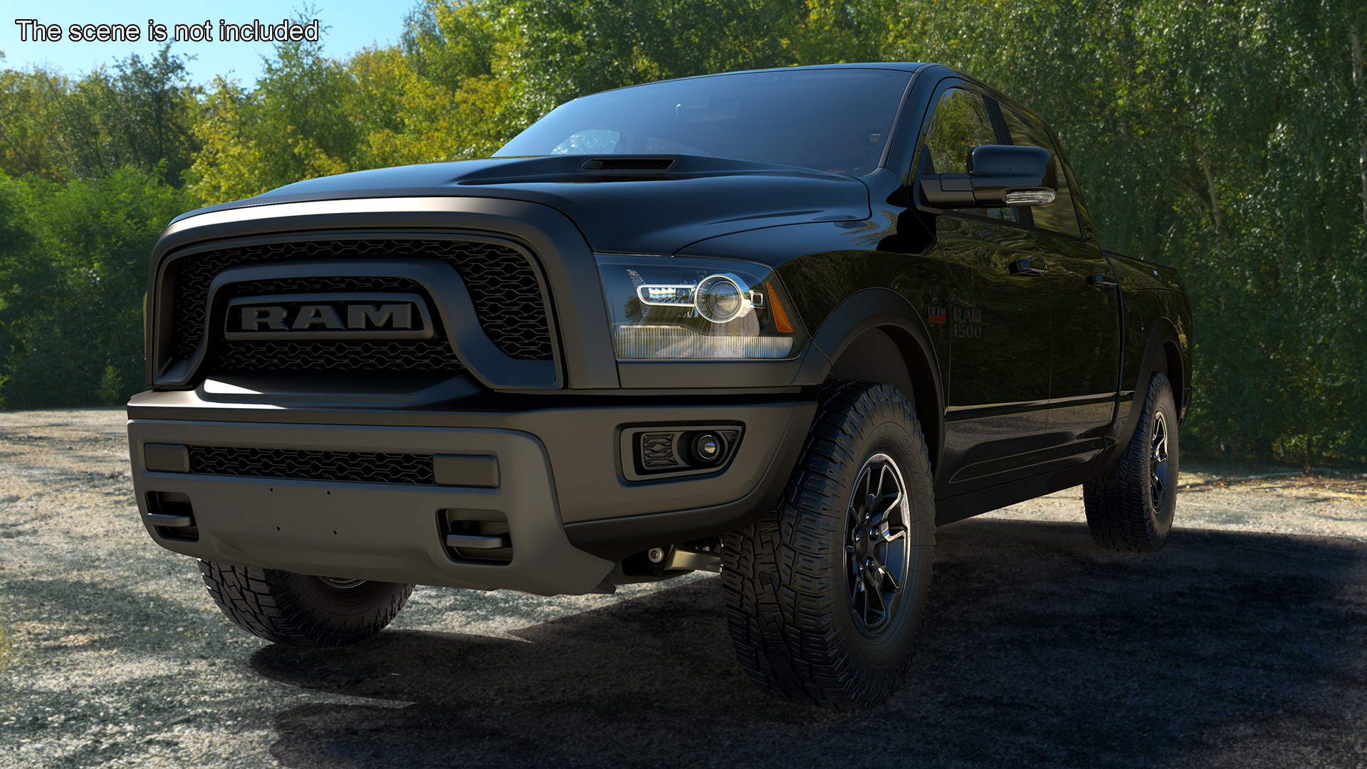 RAM 1500 Pickup Truck Simple Interior 3D