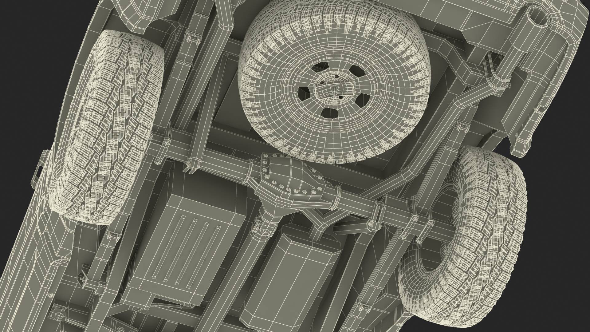 RAM 1500 Pickup Truck Simple Interior 3D